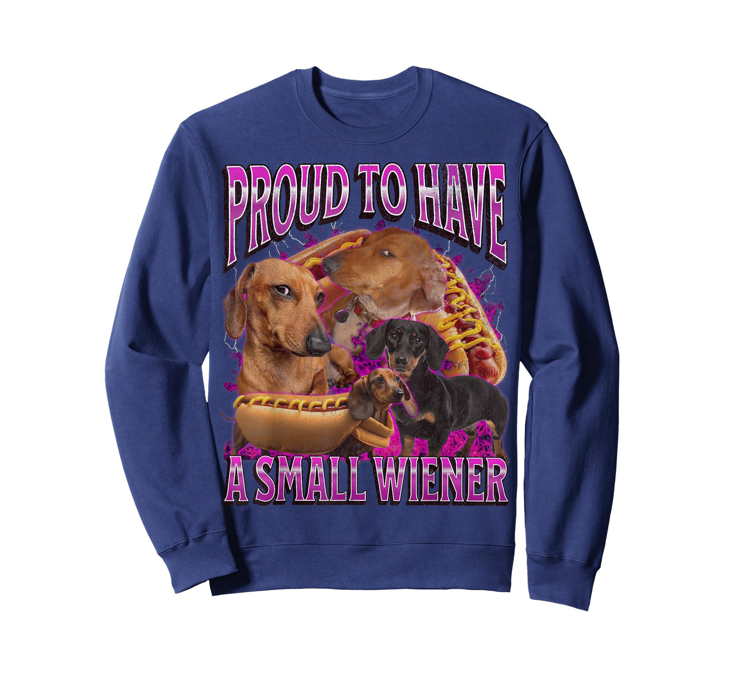 Proud to Have A Small Wiener Funny Offensive Dachshund T-Shirt