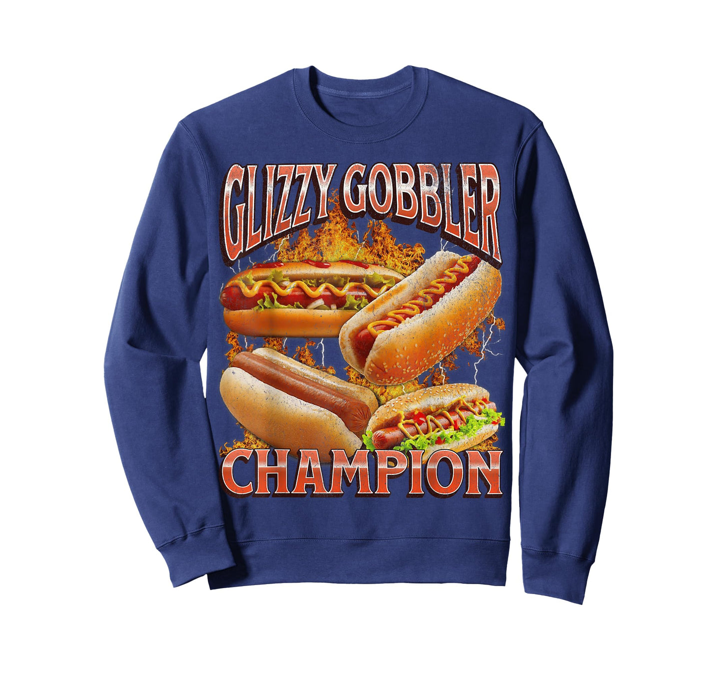 Glizzy Gobbler Funny Wiener Hot Dog Meme Bootleg Graphic T-Shirt for Men Women