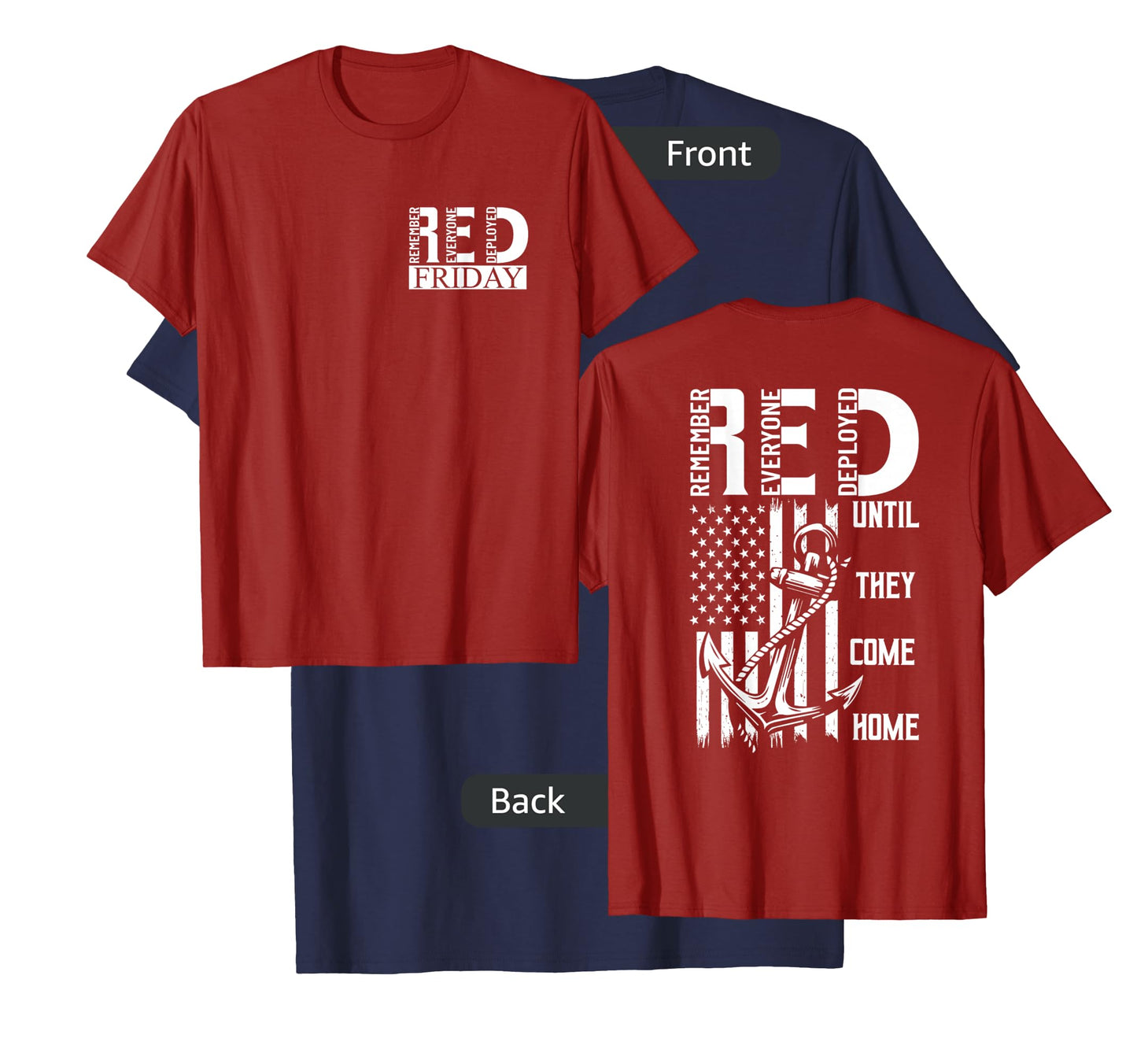 On Fridays We Wear Red Soldiers Veterans Day and Friday RED T-Shirt