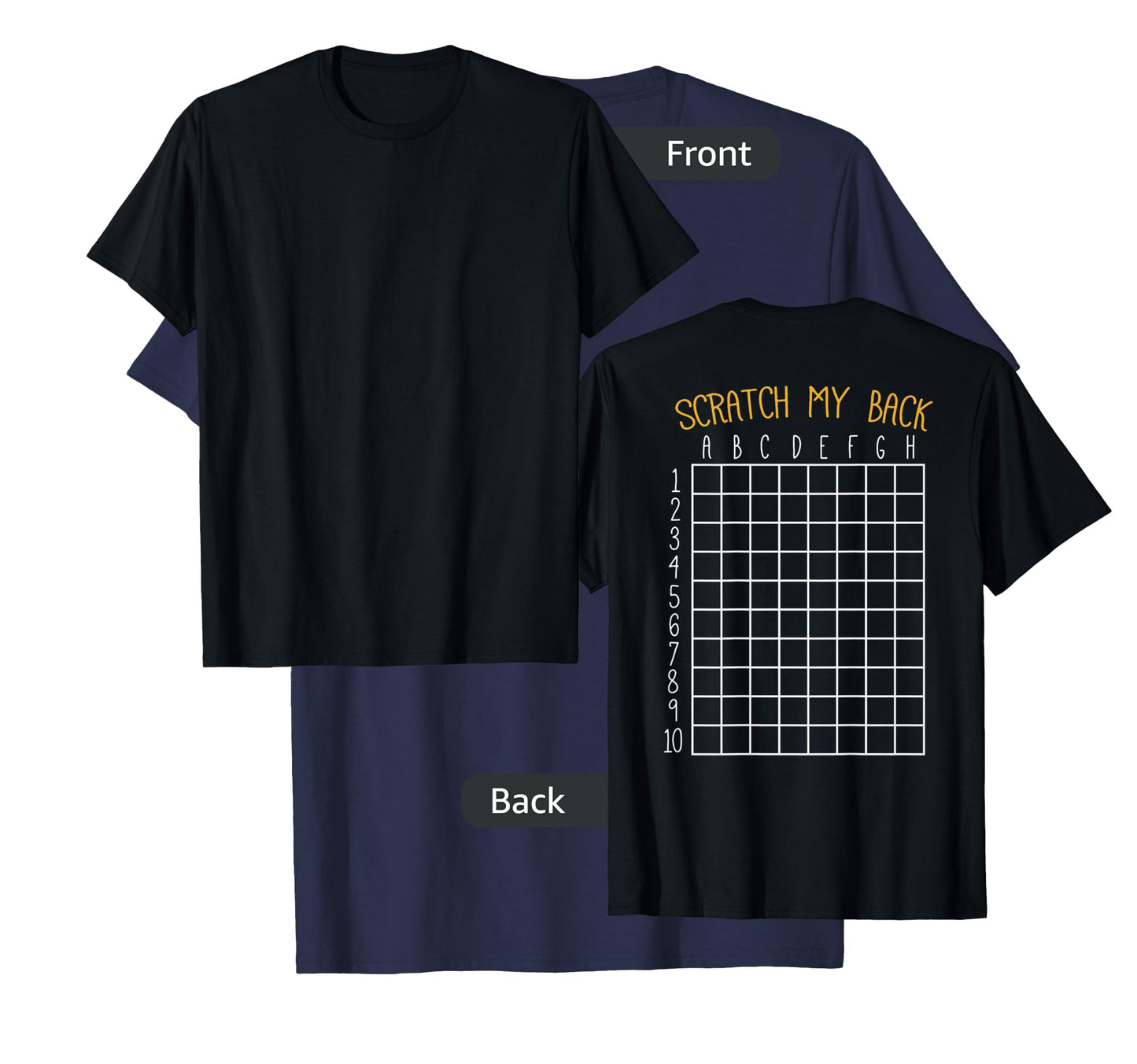 Back Scratching Shirt Co. Back Scratcher Shirt, Scratch My Back T-Shirt - Unisex-Adult, Black, Small