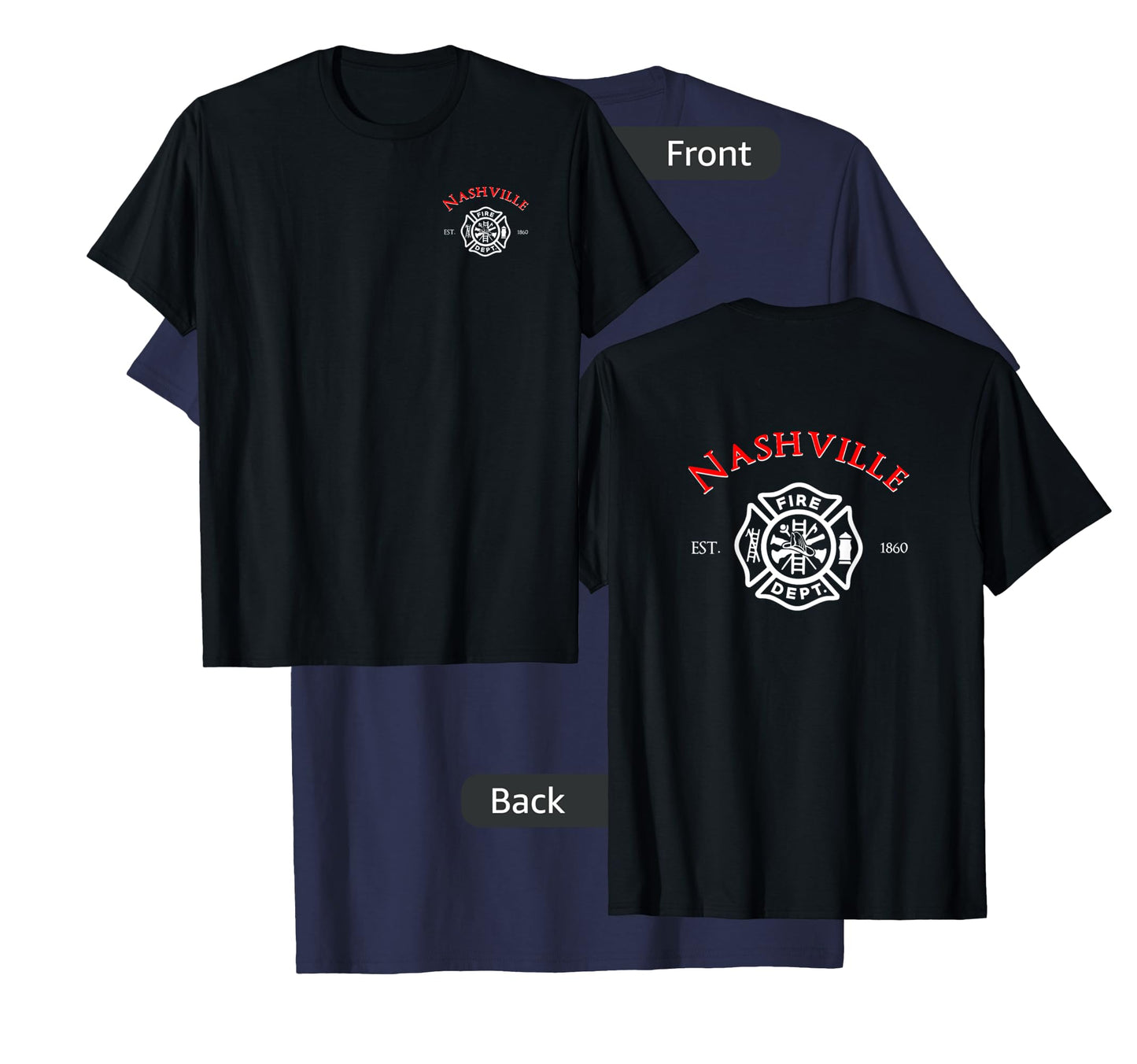 City of Nashville Fire Rescue Tennessee Firefighter T-Shirt T-Shirt
