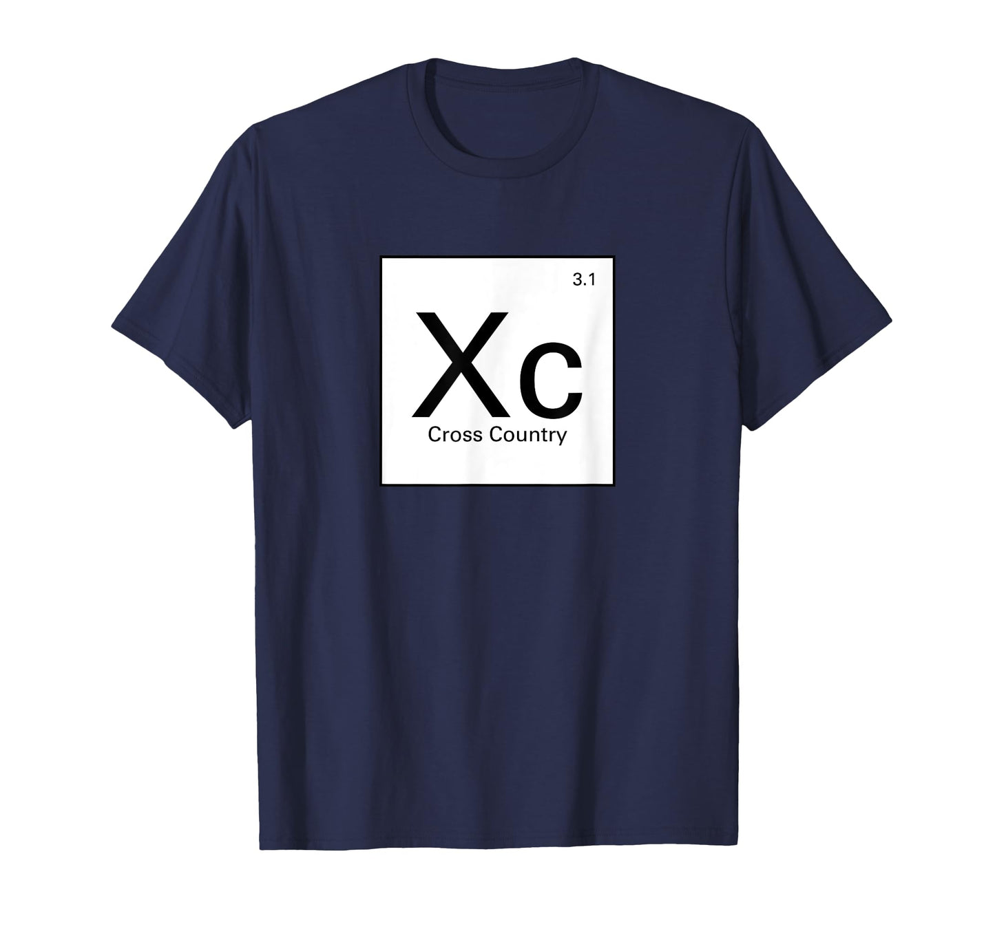 Funny Cross Country Running Shirts - Periodic Table XC Shirt