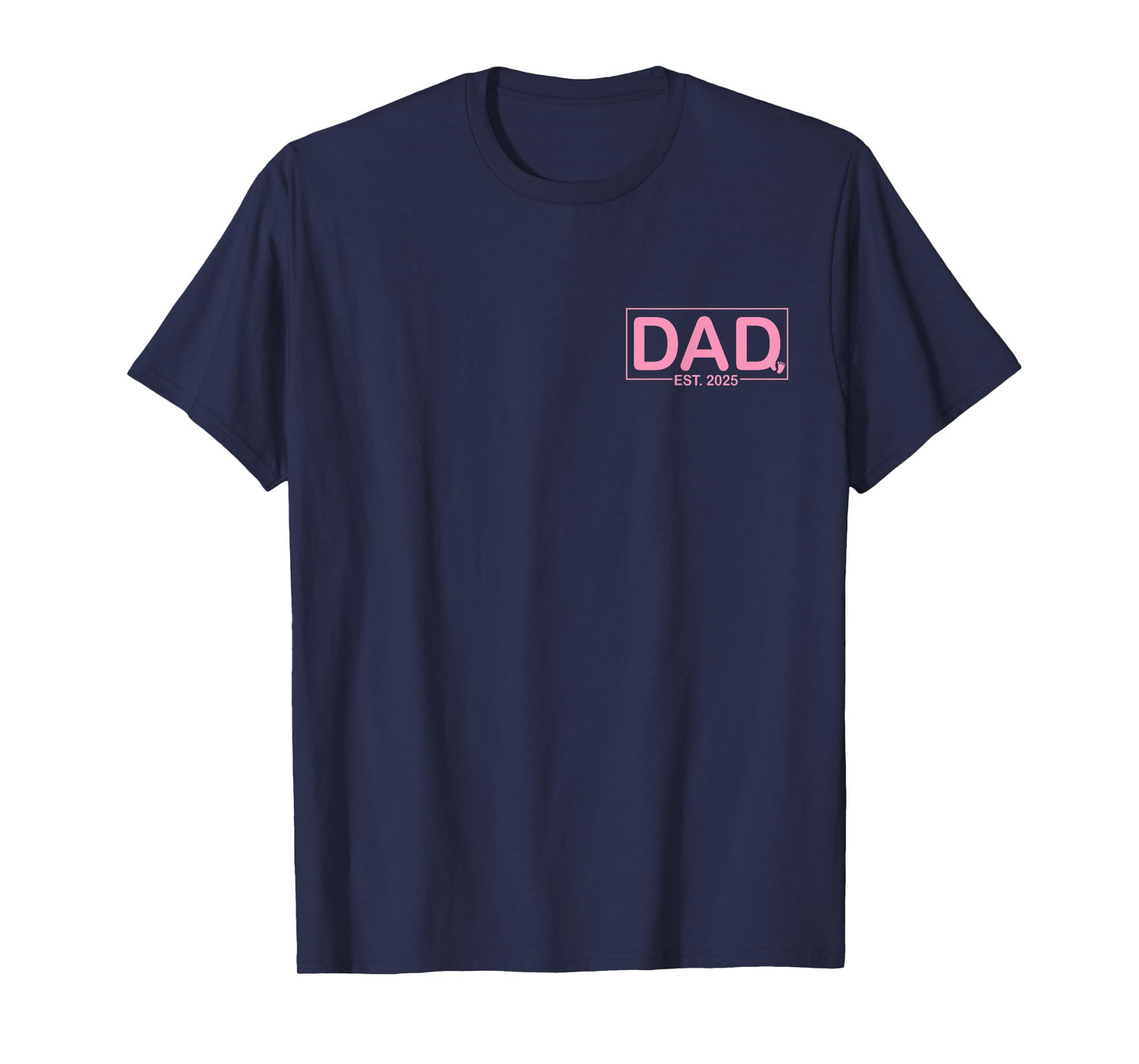 Dad Est. 2025 Logo Girl Loading New Dad To Be T-Shirt