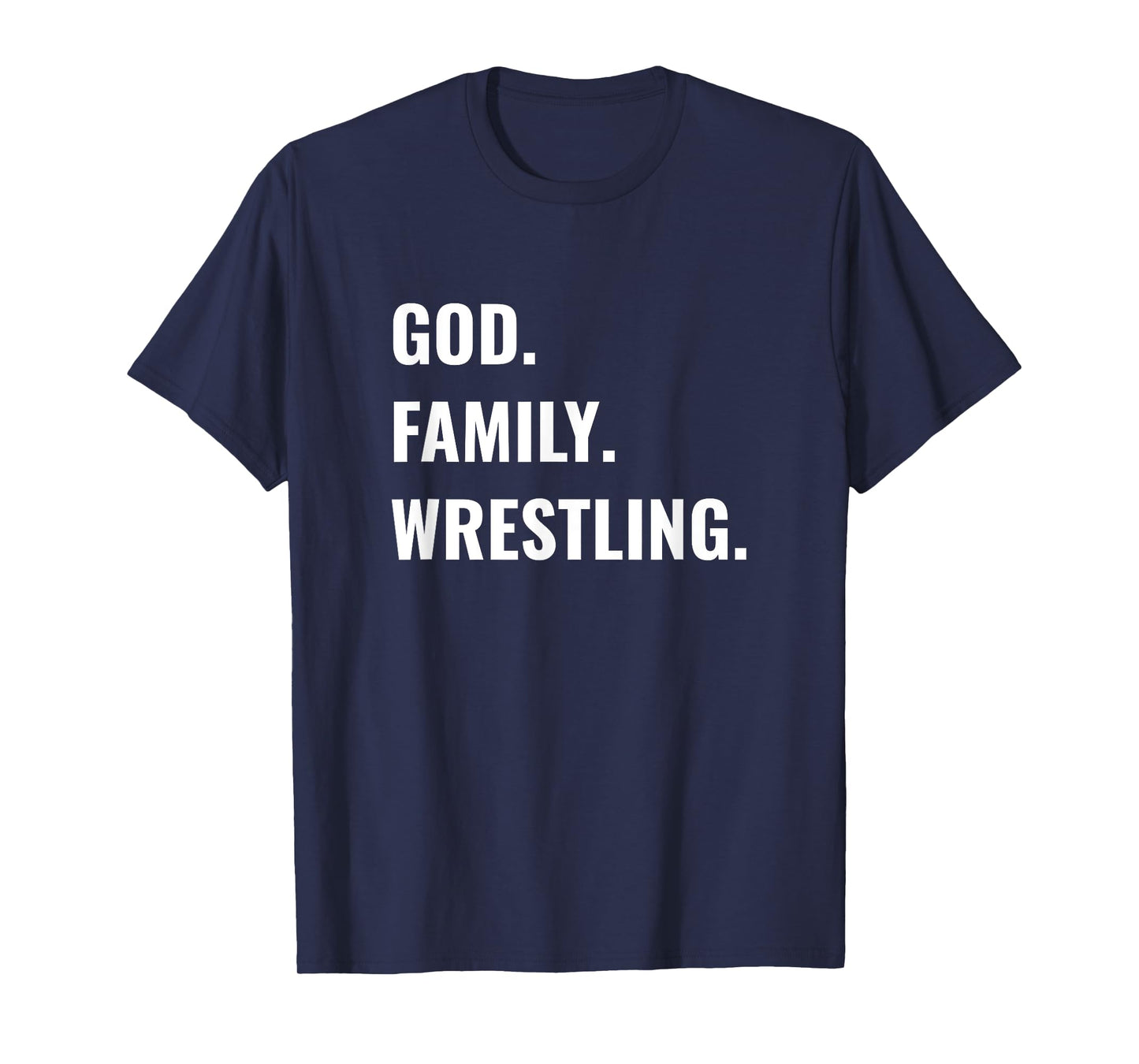 Christian Wrestler God Family Wrestling T-Shirt