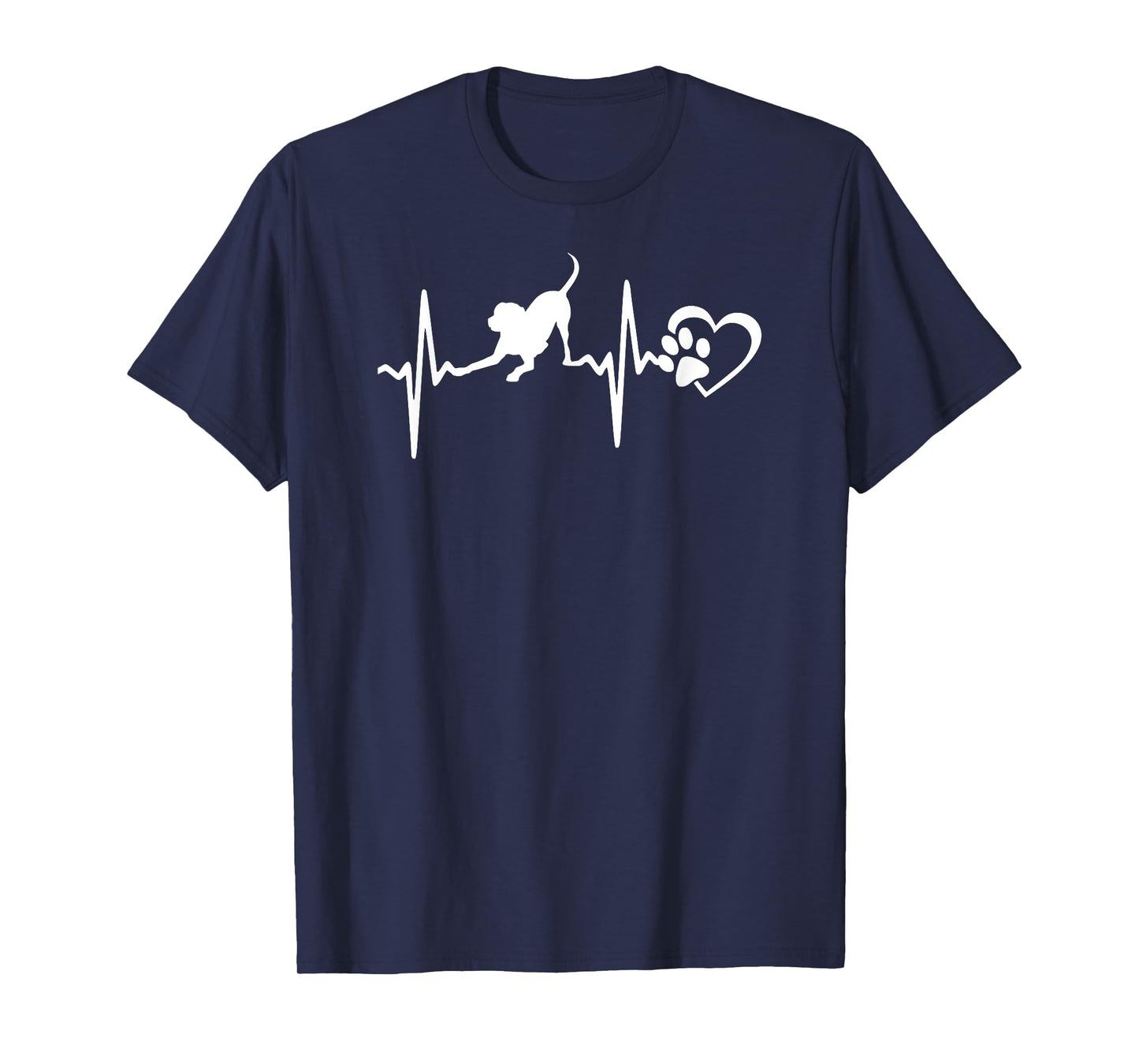 I Love My Lab Dog Heartbeat T-Shirt T-Shirt for Men Women Girls Kids