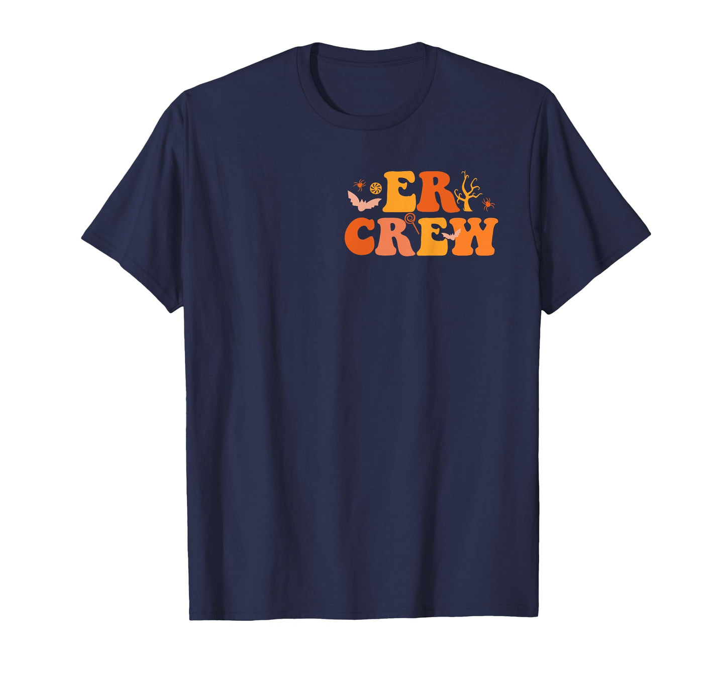 Emergency Department Funny ER Nurse Halloween 2 Sided T-Shirt