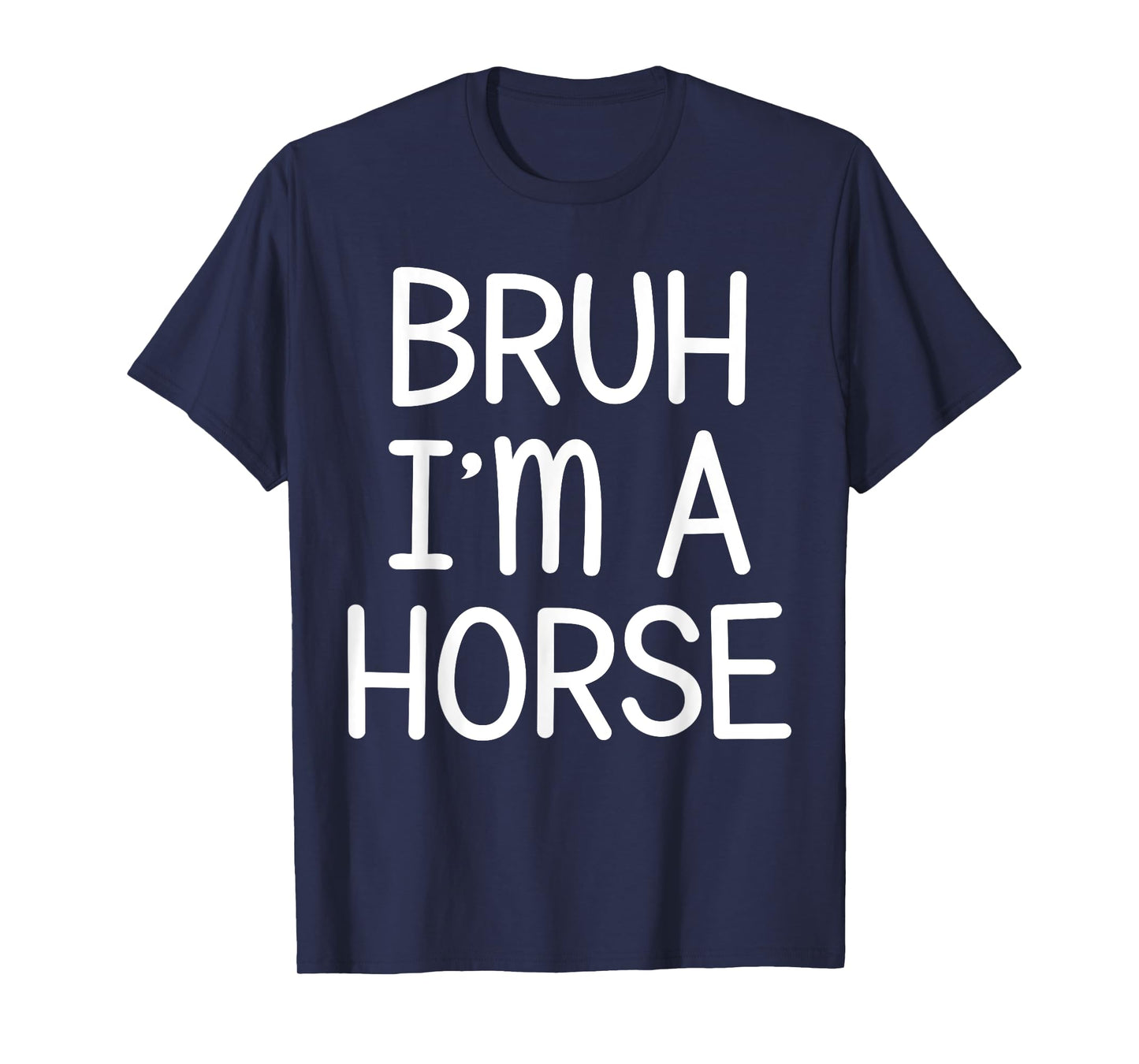 Pretend I'm A Horse Funny Lazy Halloween Costume Party T-Shirt