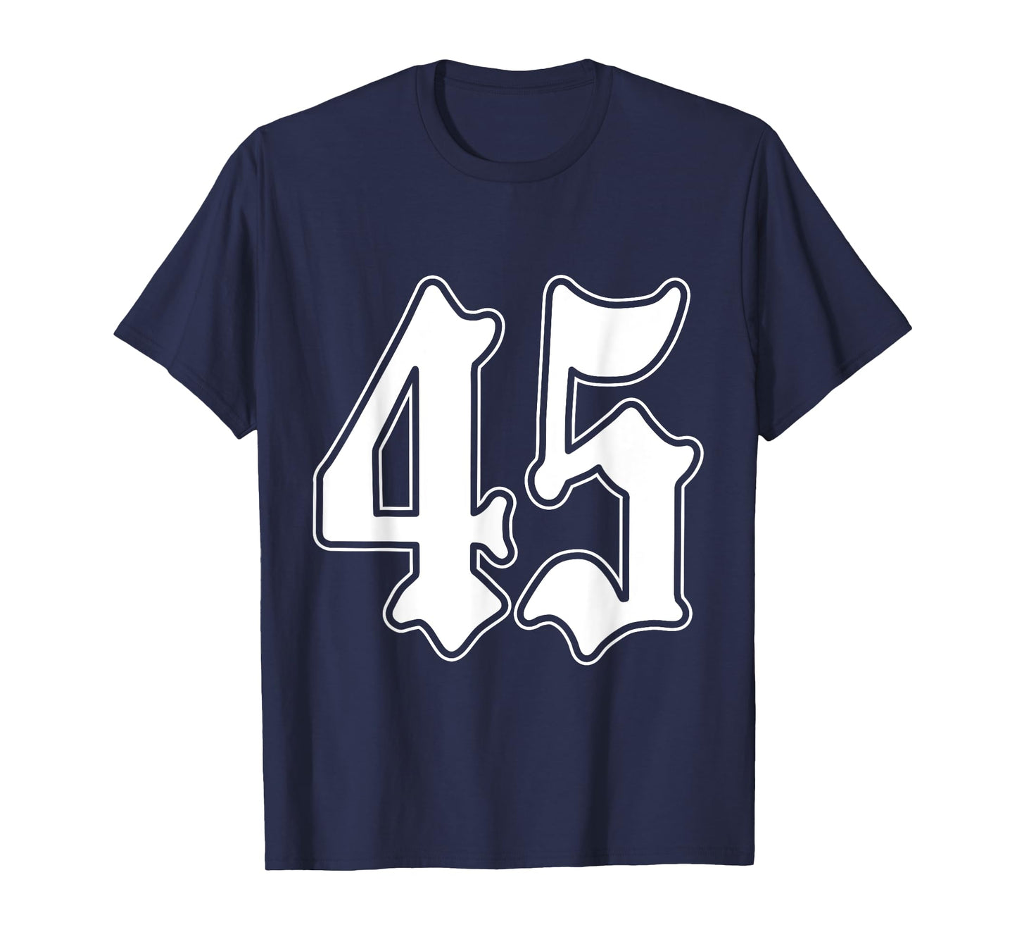 #45 White Number 45 Latino Sports Fan Team Cholo Easy T-Shirt