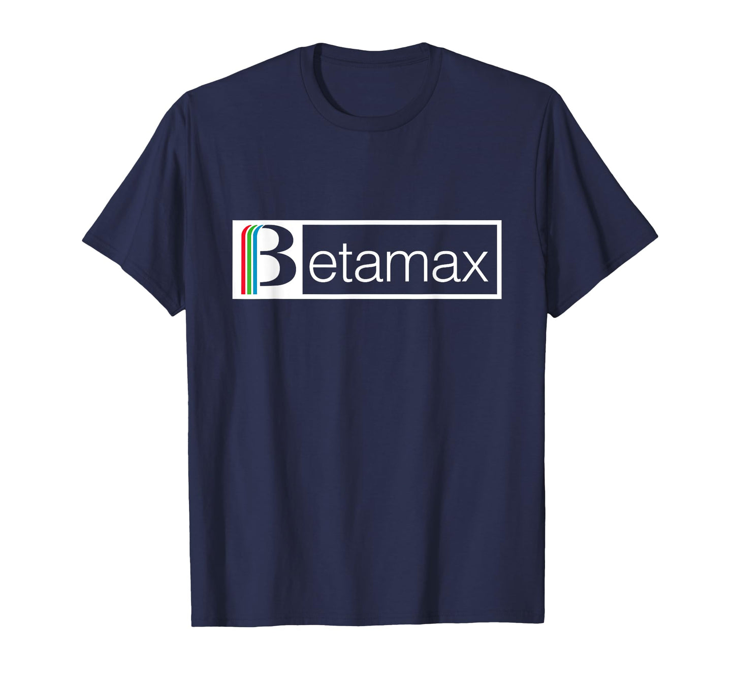 Betamax Red Green And Blue White B Banner Logo T-Shirt