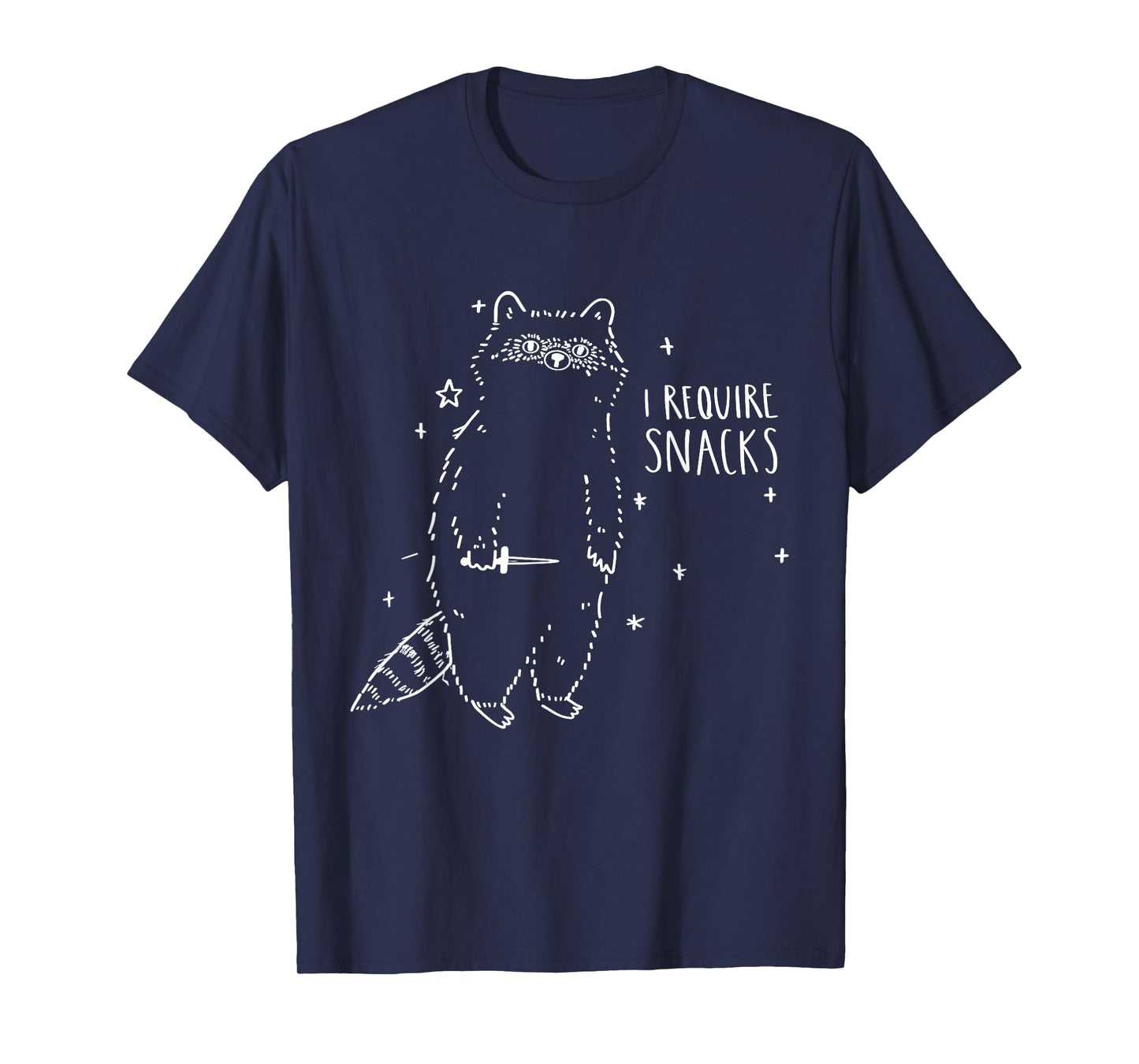 I Require Snacks Raccoon T-Shirt