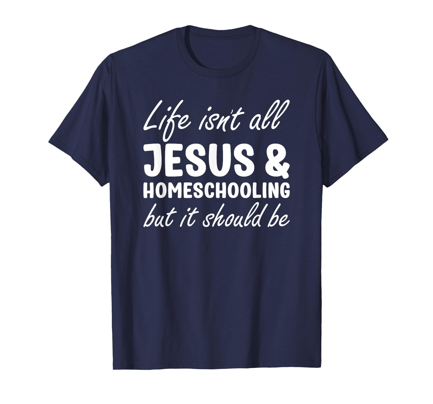 Homeschooling Women Funny I Love Homeschooling and Jesus T-Shirt