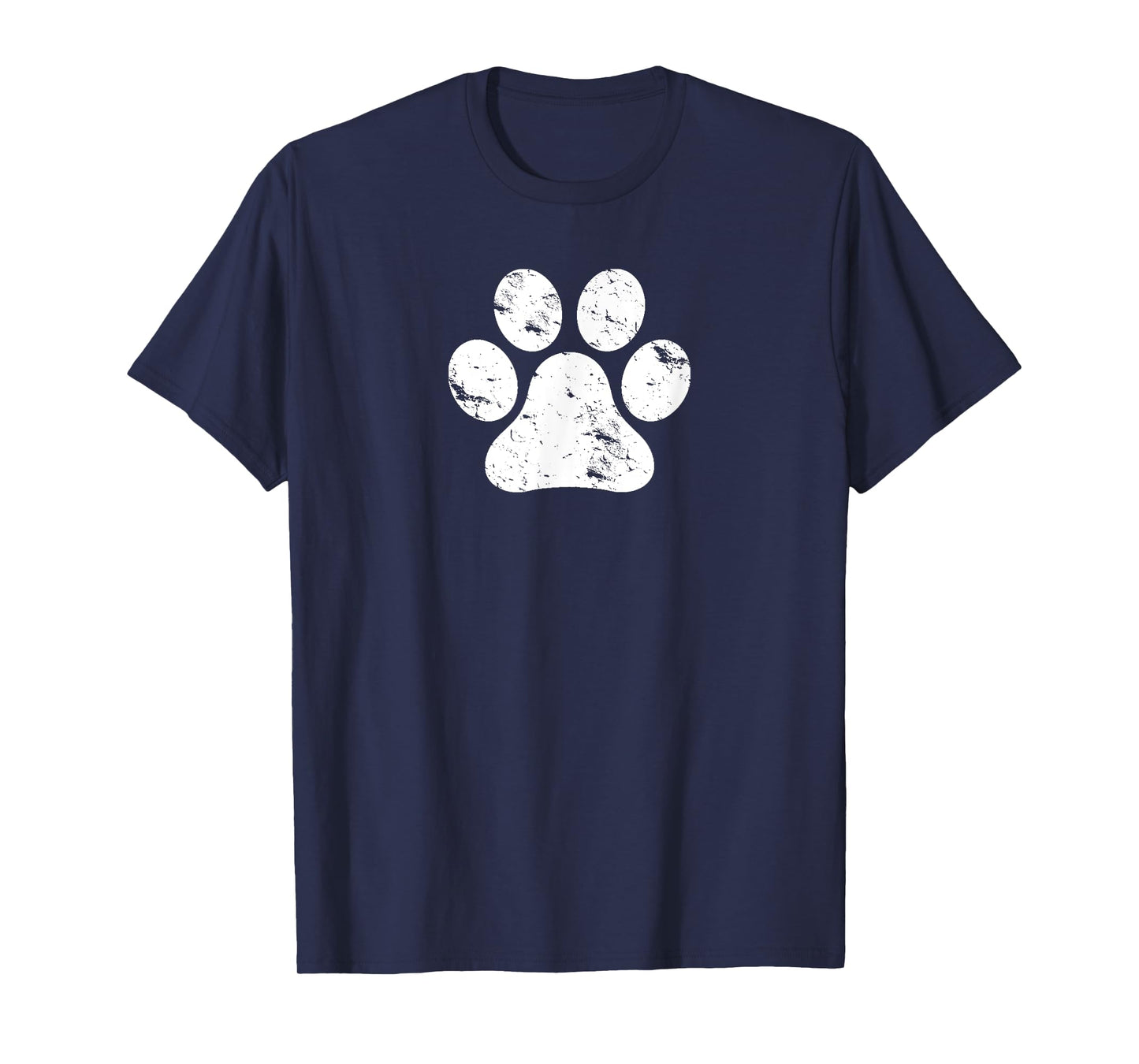 Vintage Distressed Dog Paw Men's And Women's Gift T-Shirt T-Shirt