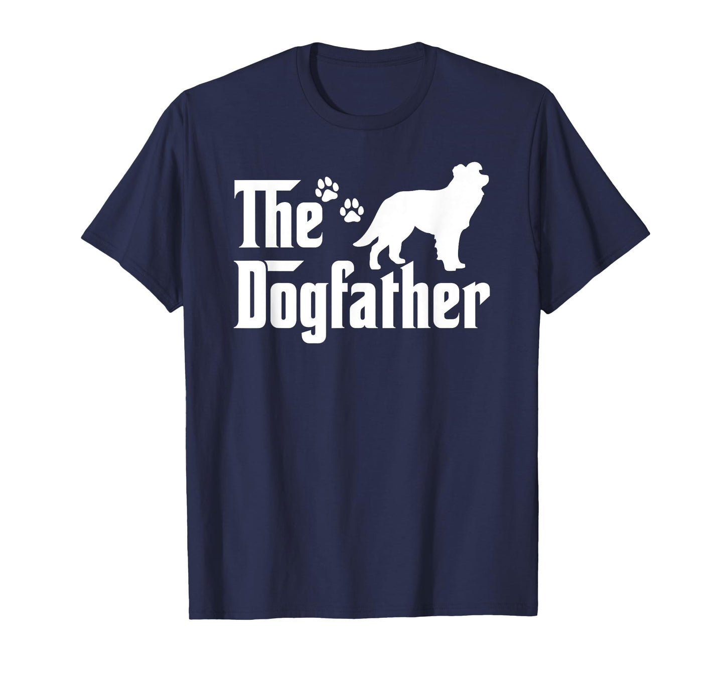 The Dogfather Tee Fathers day Gift Dog Lover Border Collie T-Shirt