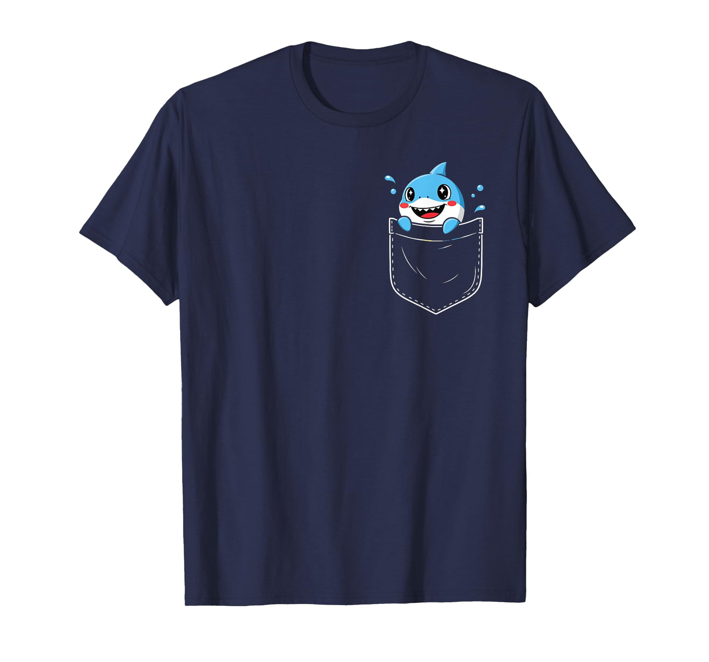 cute shark pocket meme funny T-Shirt