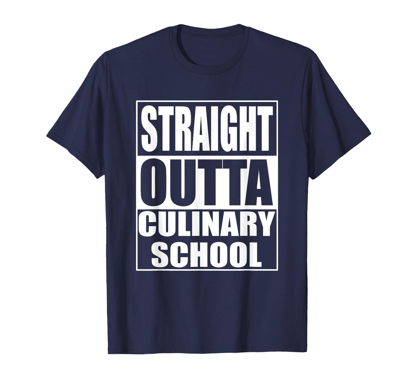 Funny Straight Outta Culinary School Graduation Gift T-Shirt