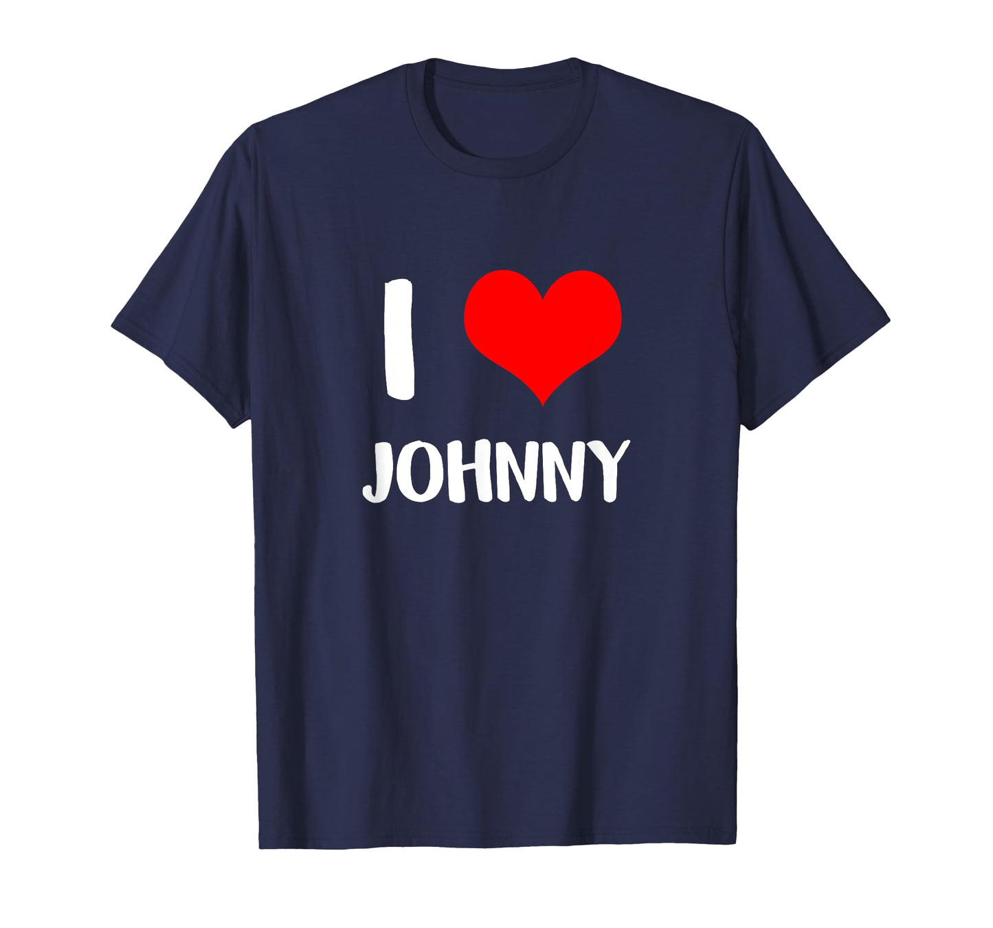 I love JOHNNY my valentine sorry ladies guys heart belongs T-Shirt