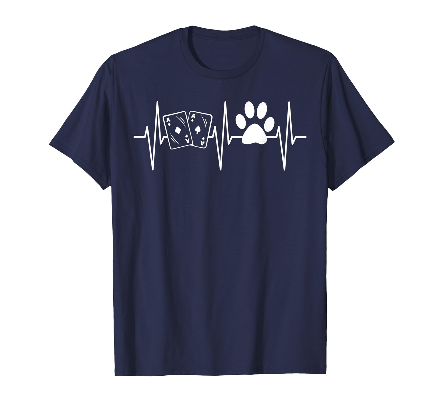 Poker Dog Shirt Funny Dog Lover Poker Player Poker Cards T-Shirt