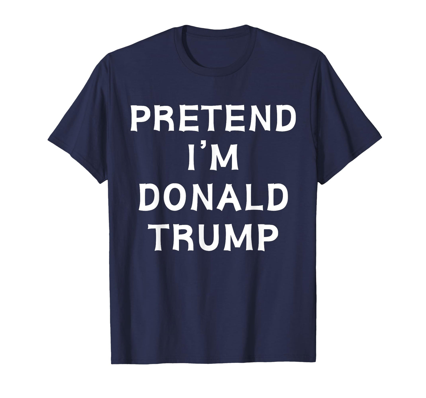 Funny Halloween Lazy Costume Pretend I'm Donald Trump 2024 T-Shirt