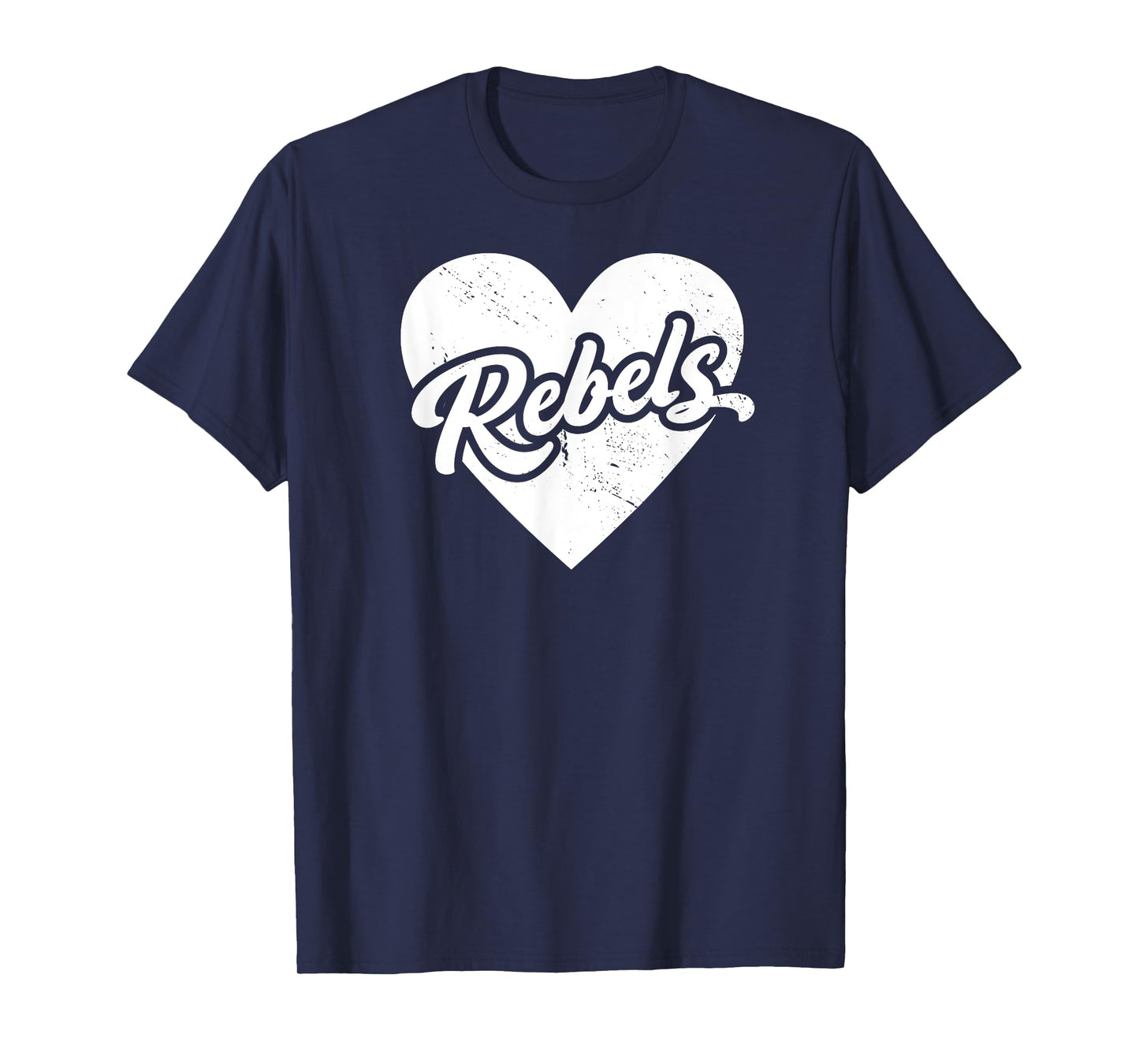 Vintage Rebels School Spirit Go Rebels Love T-Shirt