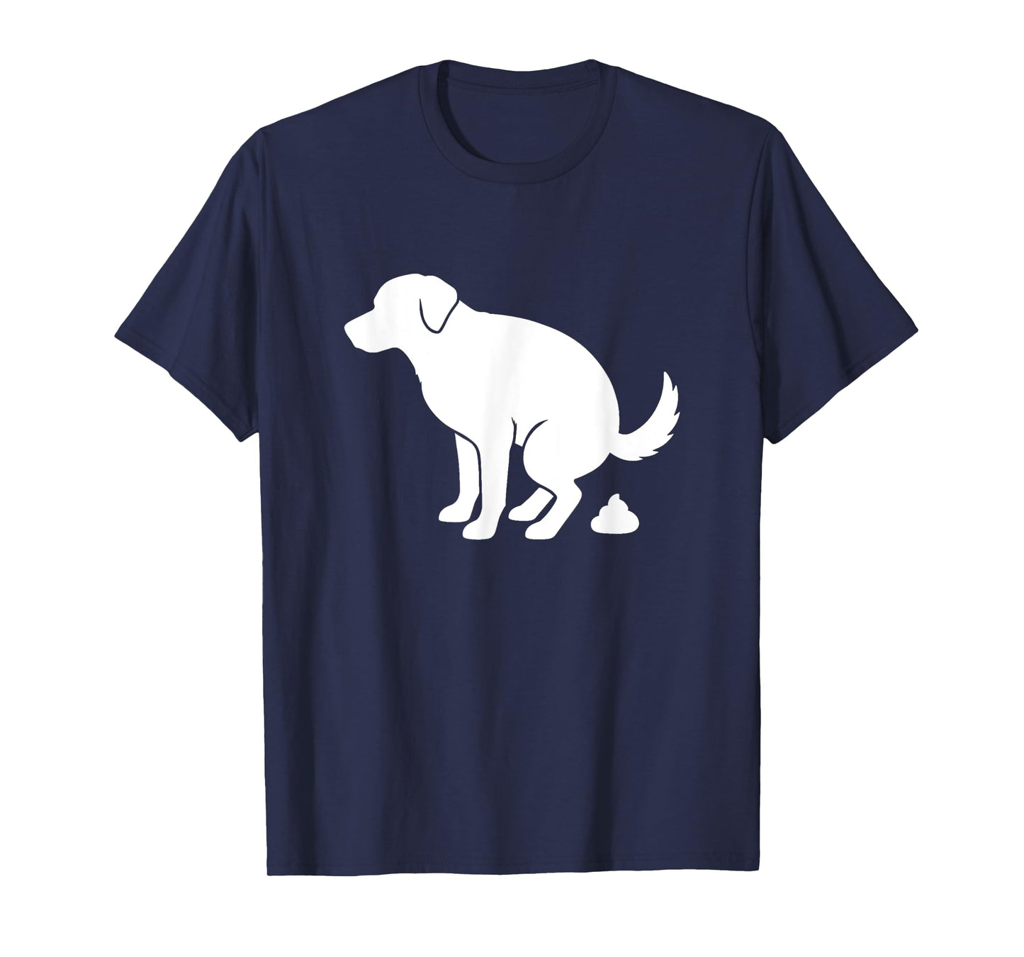 Funny Dog Silhouette Costume for Pooping Dogs Lovers T-Shirt