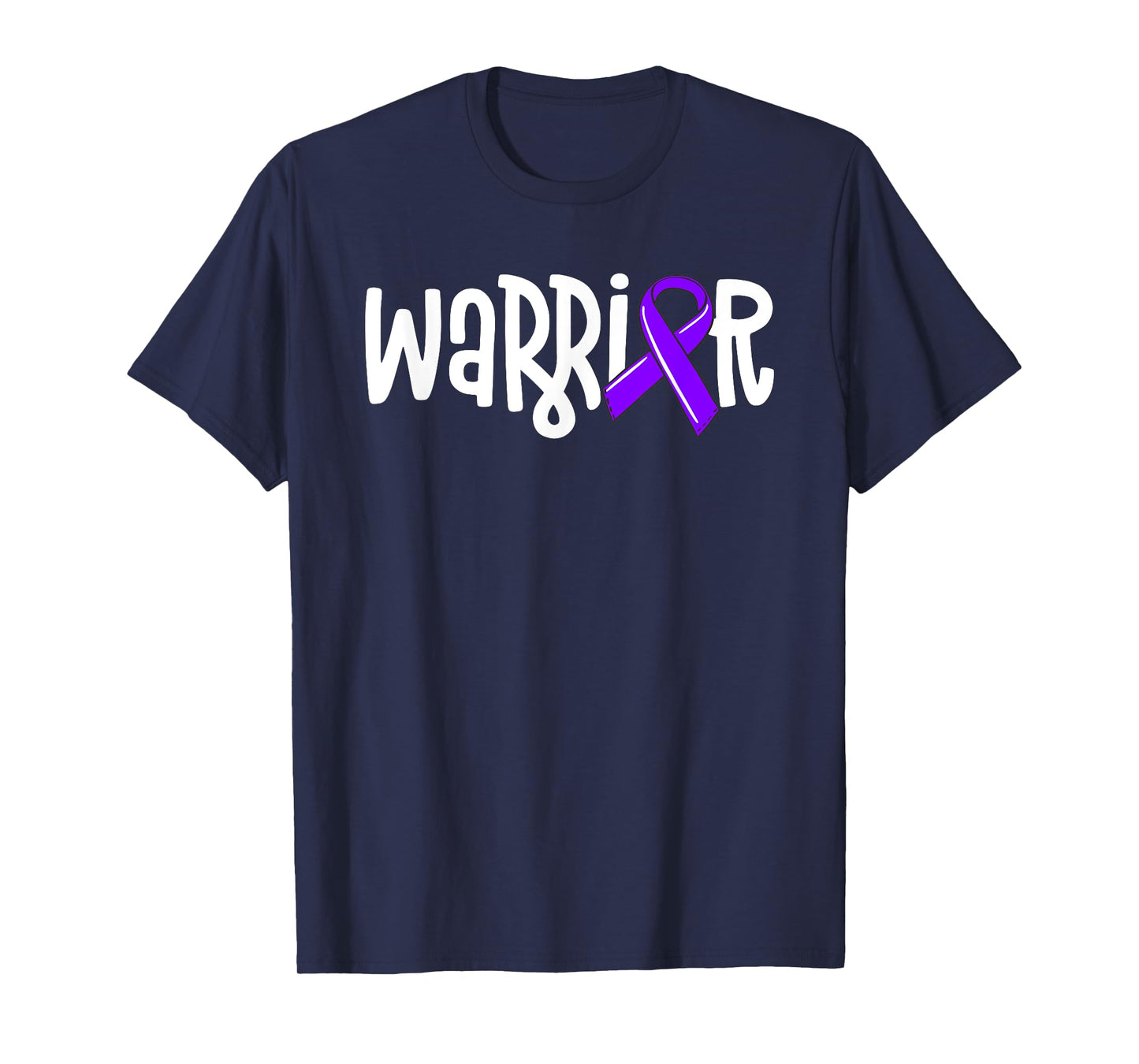 Warrior Hodgkins Lymphoma Awareness Violet Ribbon Cancer T-Shirt