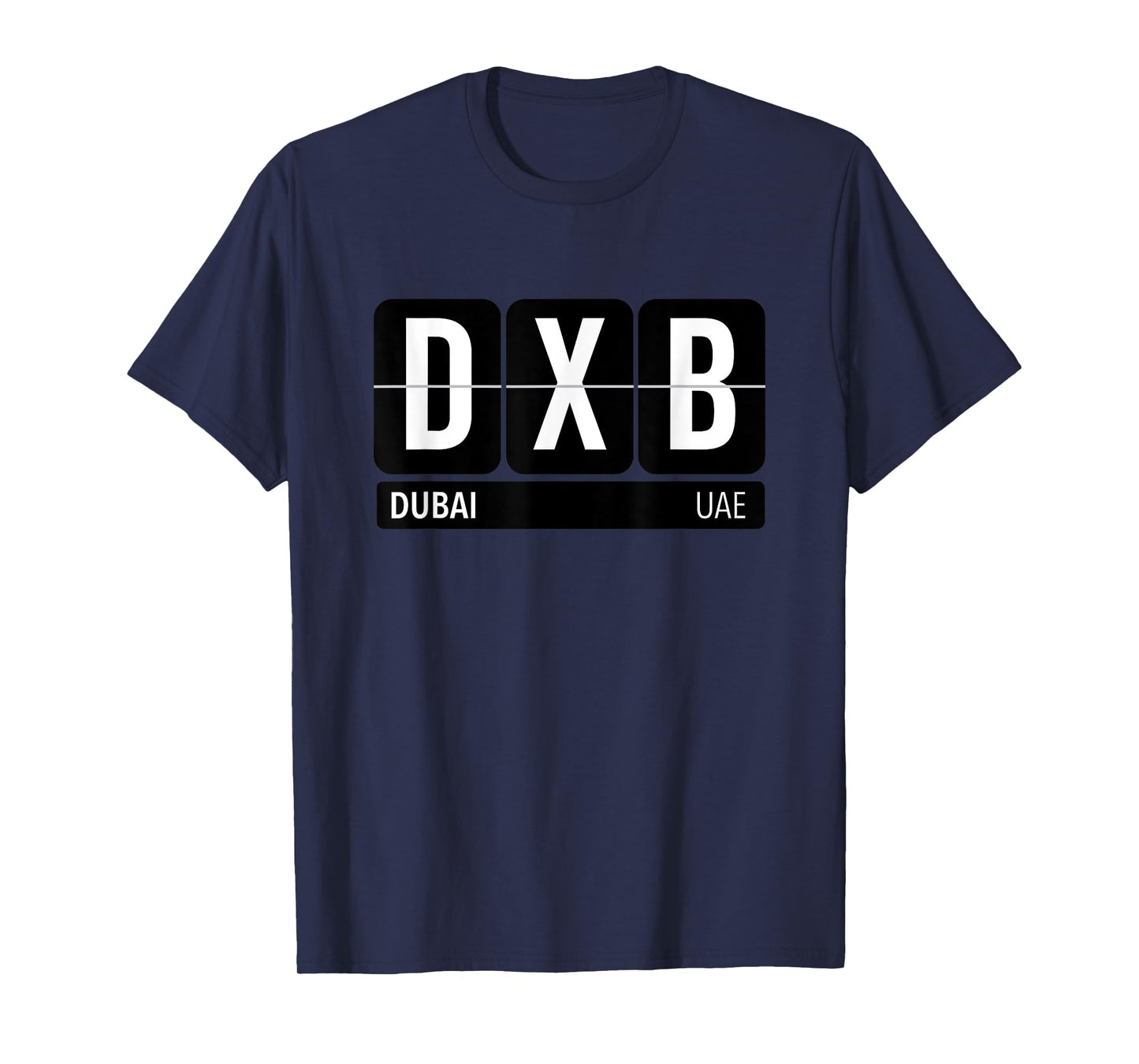 DXB Dubai Arab Emirates Travel Souvenir T-shirt (White)