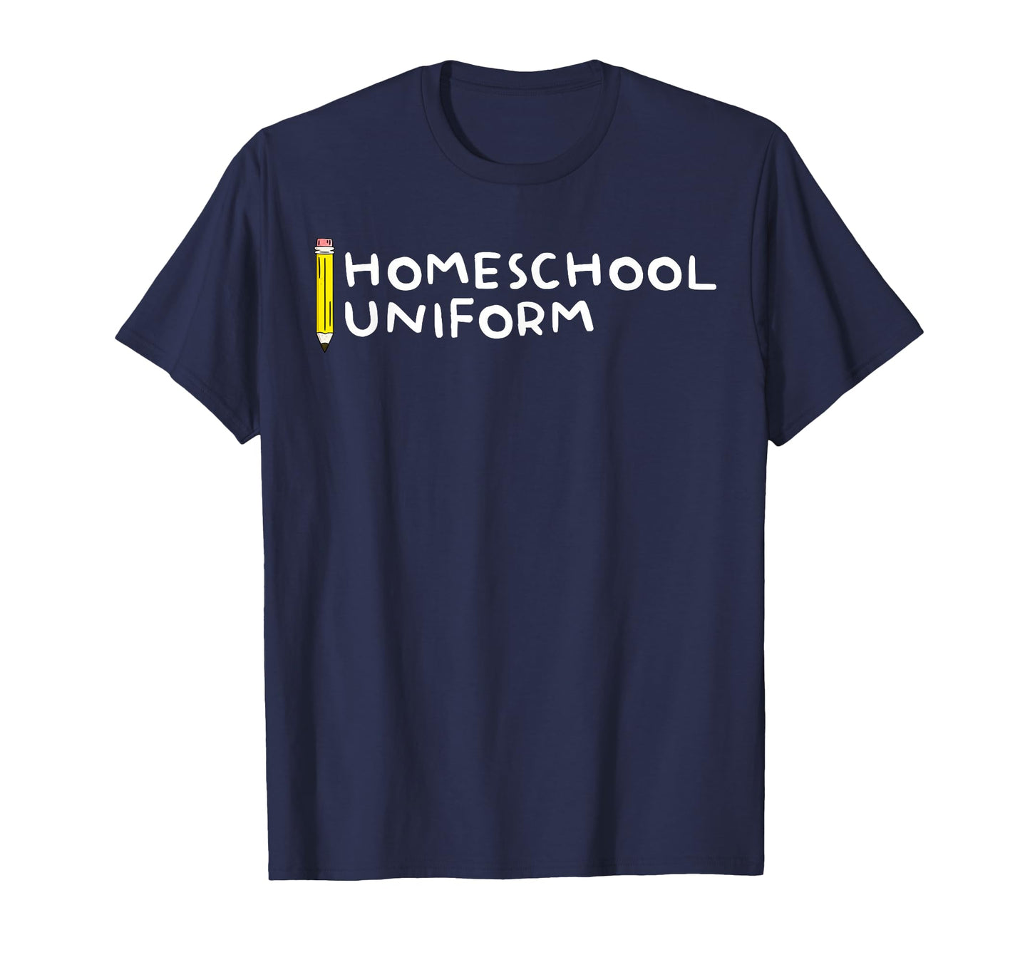 Homeschool Uniform Funny Homeschooling Back to School Kids T-Shirt