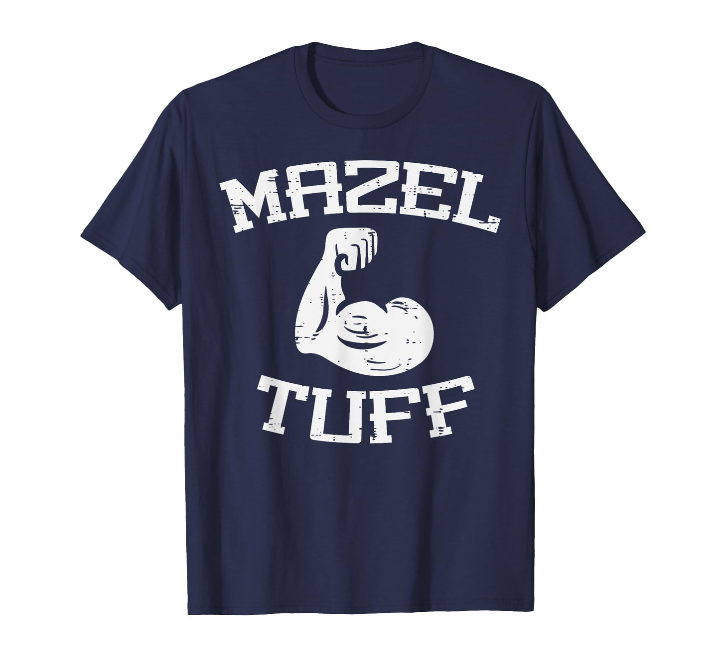 Gym Mazel Tuff Jew Workout Funny Fitness Hanukkah Men Women T-Shirt