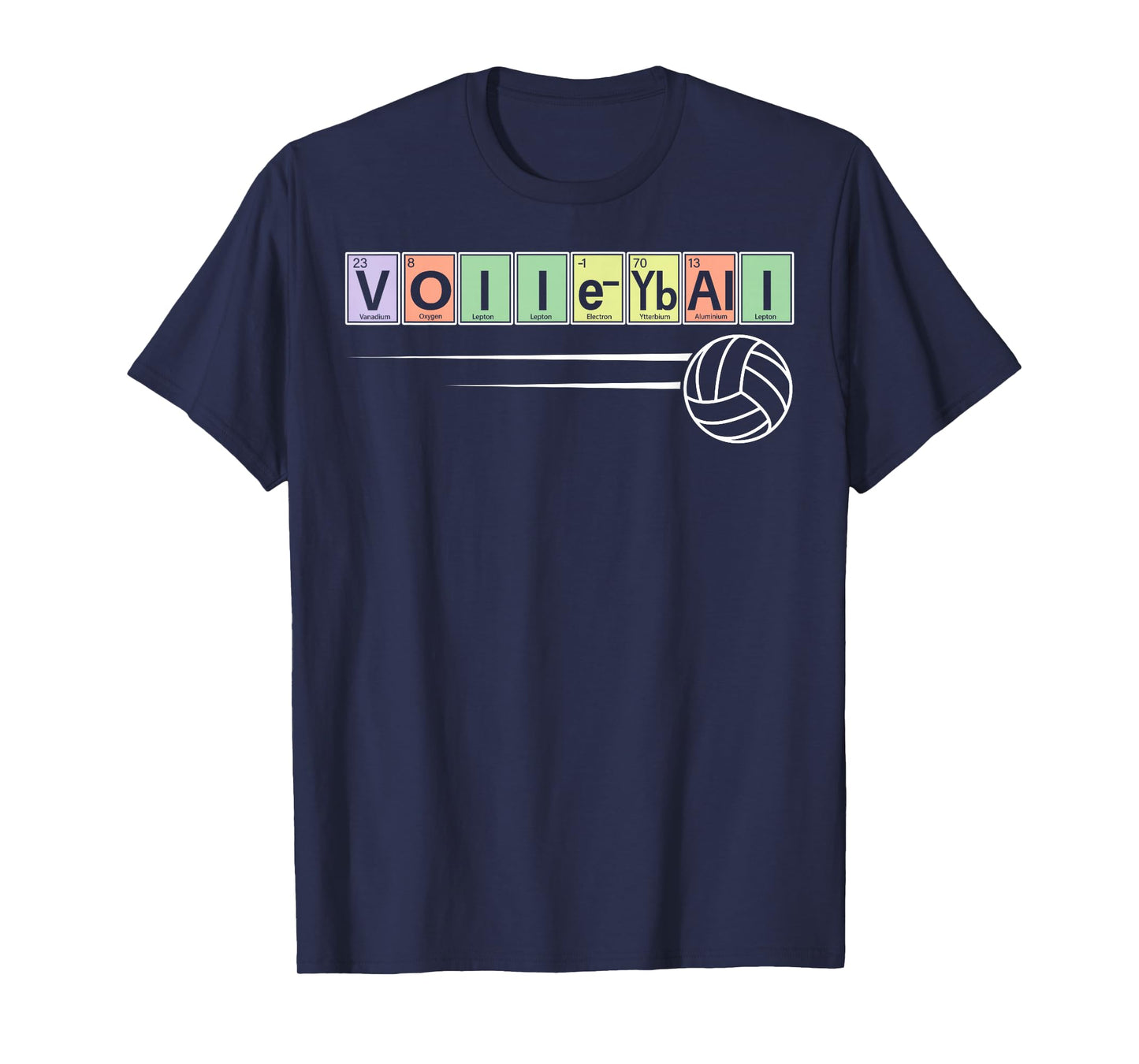 Periodic Table Of Elements - Volleyball Sport Chemistry T-Shirt