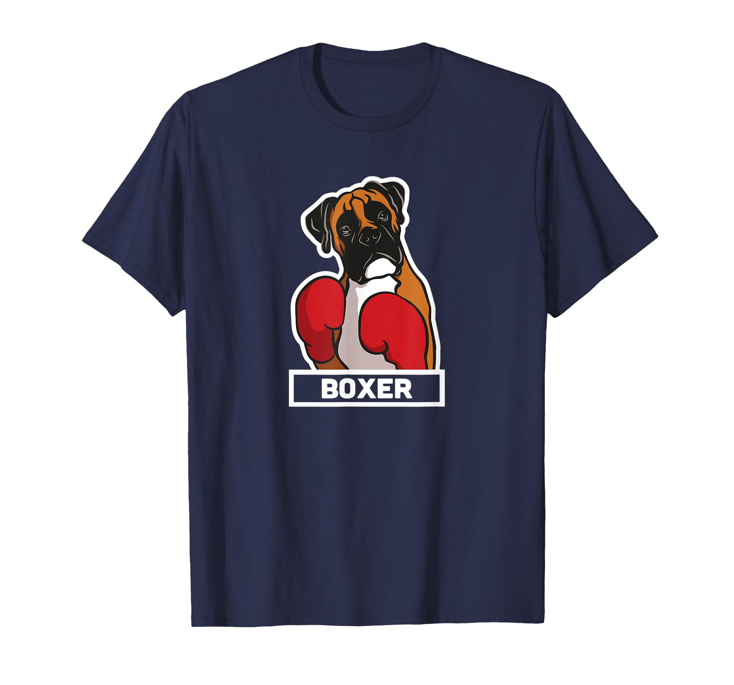 Boxer Dog Boxing Gloves Funny Boxing T-Shirt for Men Women Kids