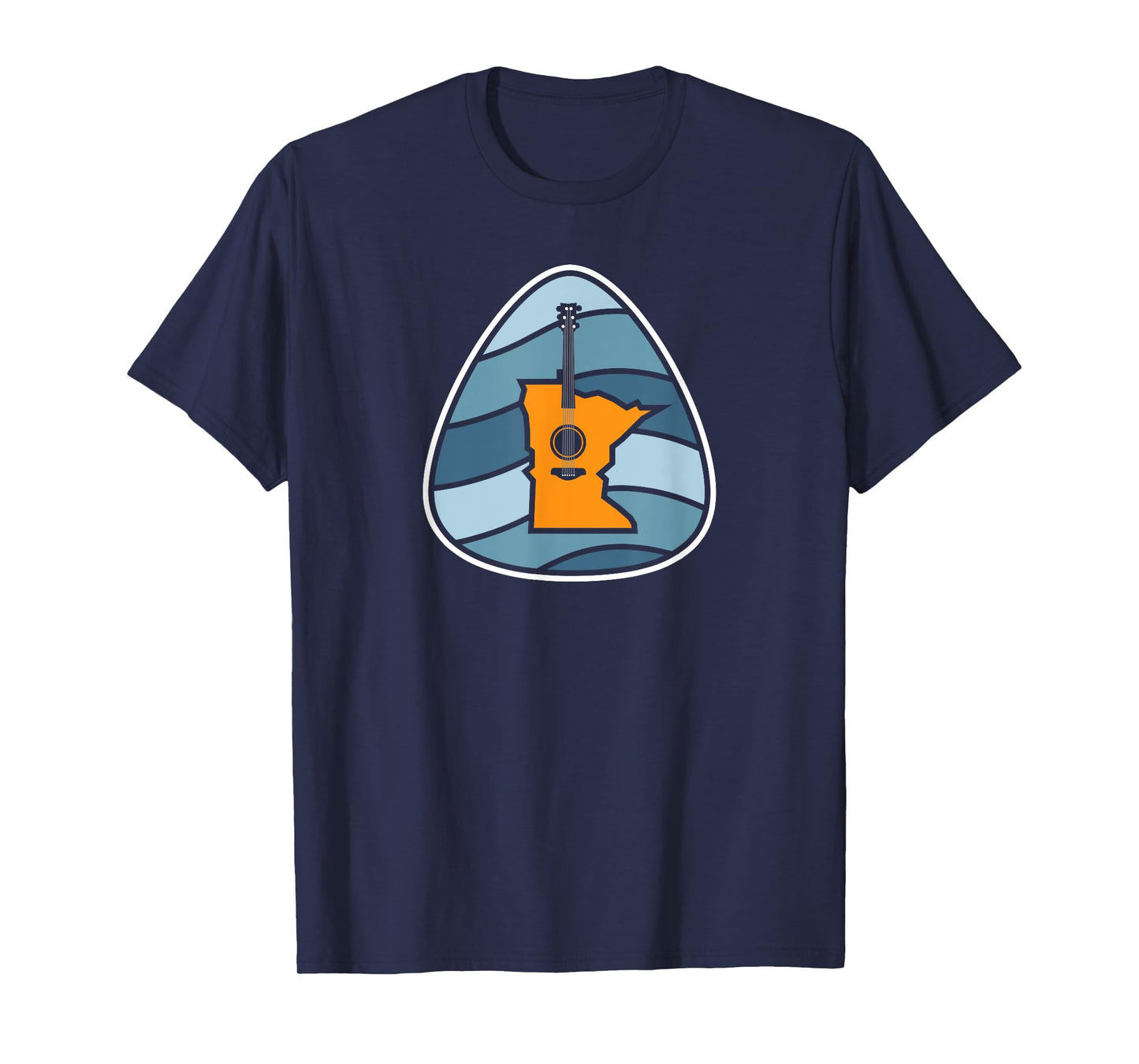 Retro Minnesota Music Acoustic Guitar Rock T-Shirt
