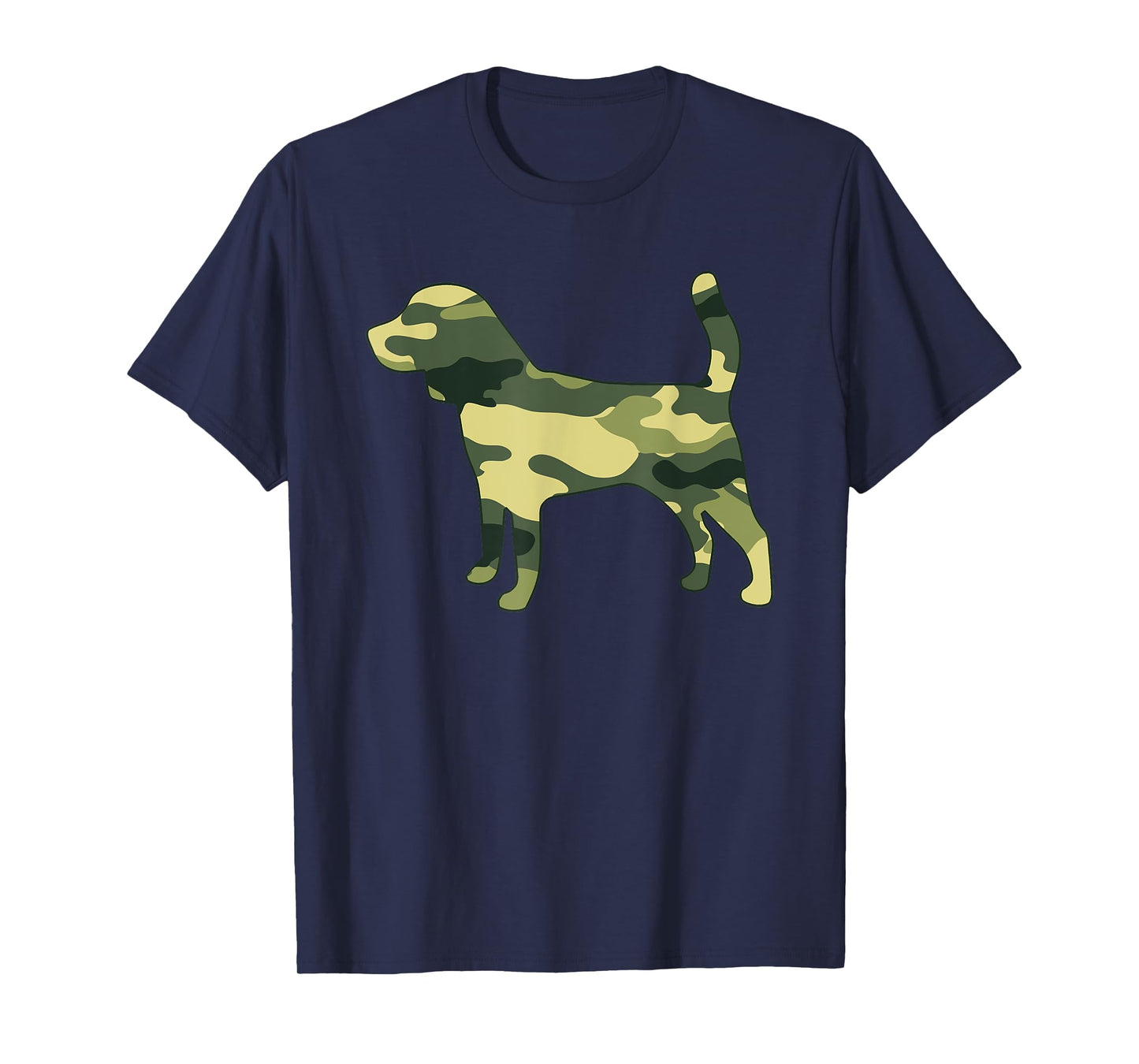 Military Beagle Camo Men Print US Puppy Dog Pet Veteran Gift T-Shirt
