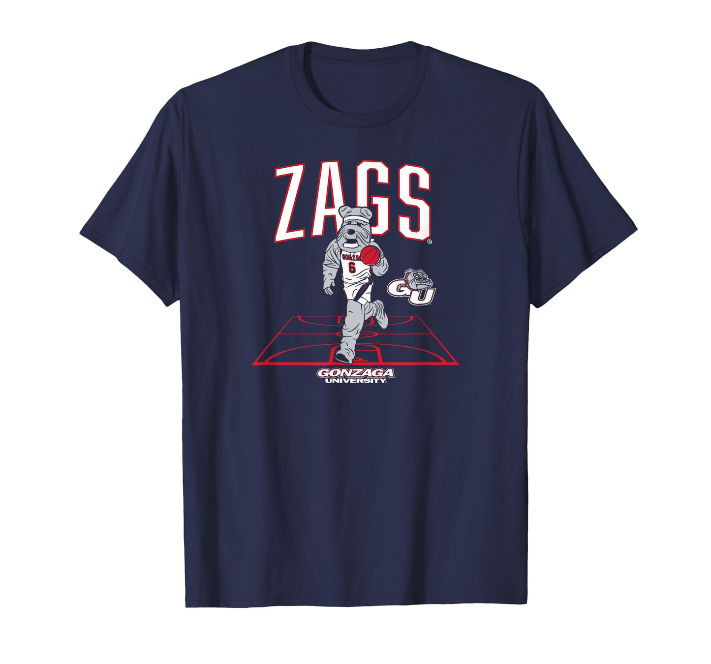 Gonzaga Basketball: Mascot Court T-Shirt