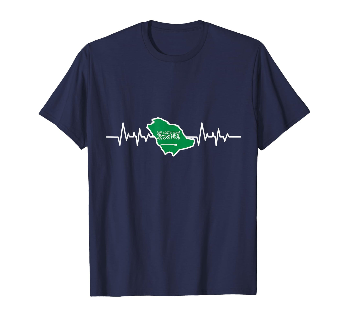 Heartbeat Saudi Arabian Flag Gift Saudi Arabia T-Shirt