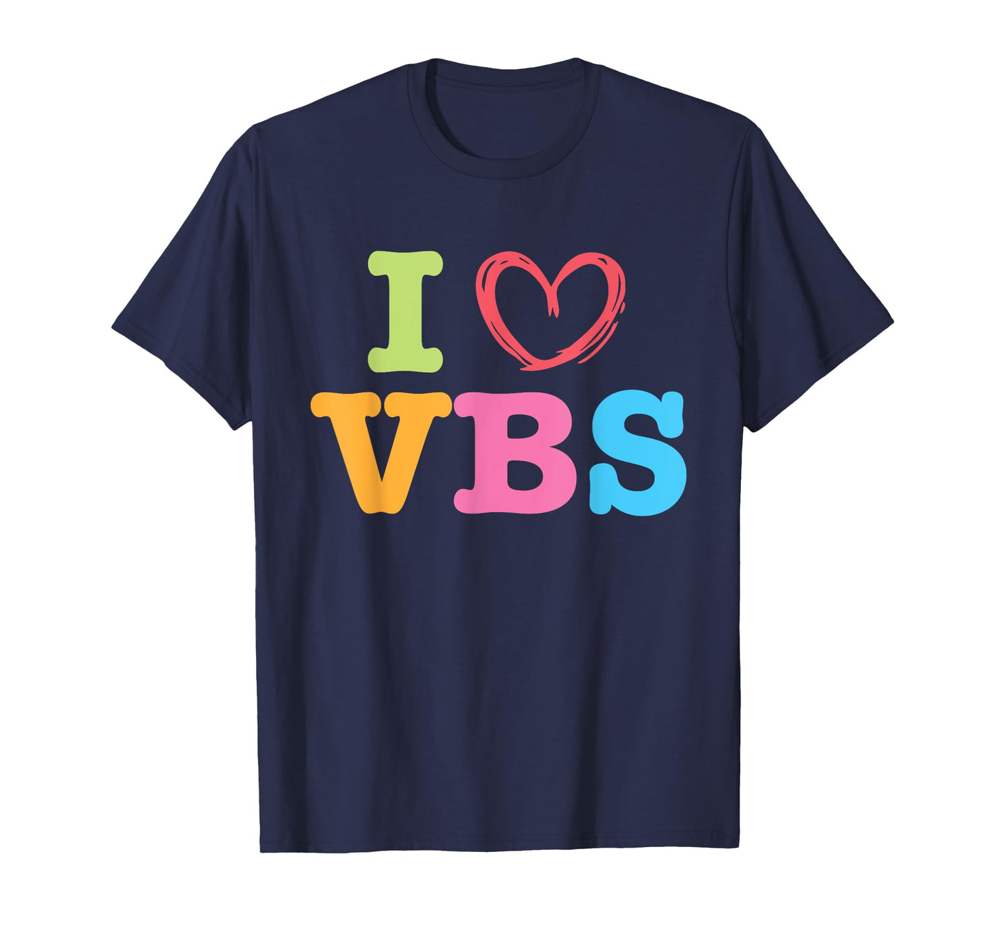 I Love VBS I Heart Vacation Bible School Crew Bible Study T-Shirt