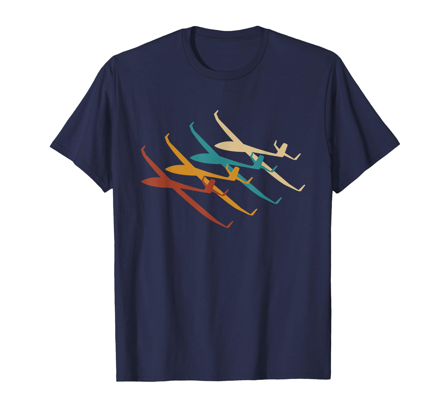 Glider Glider Pilot Retro T-Shirt