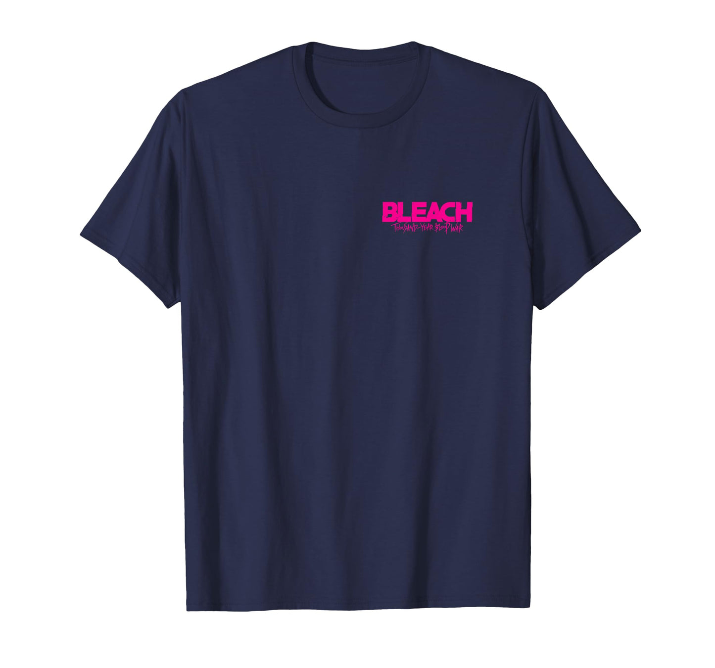 Bleach: Thousand Year Blood War Pink Text Front & Back Anime T-Shirt