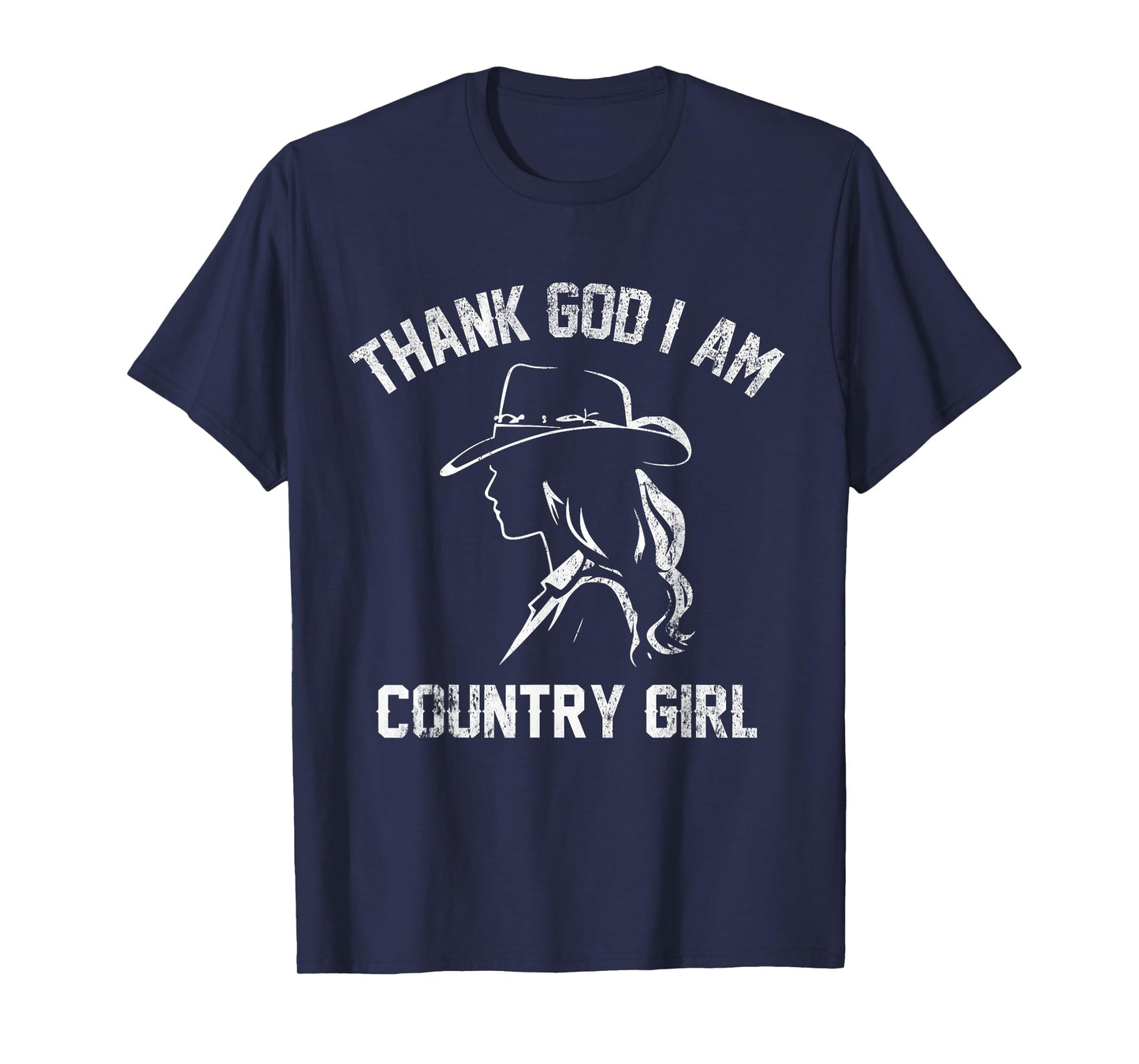 Vintage Thank God I'm A Country Music Girl Women Cool Ideas T-Shirt