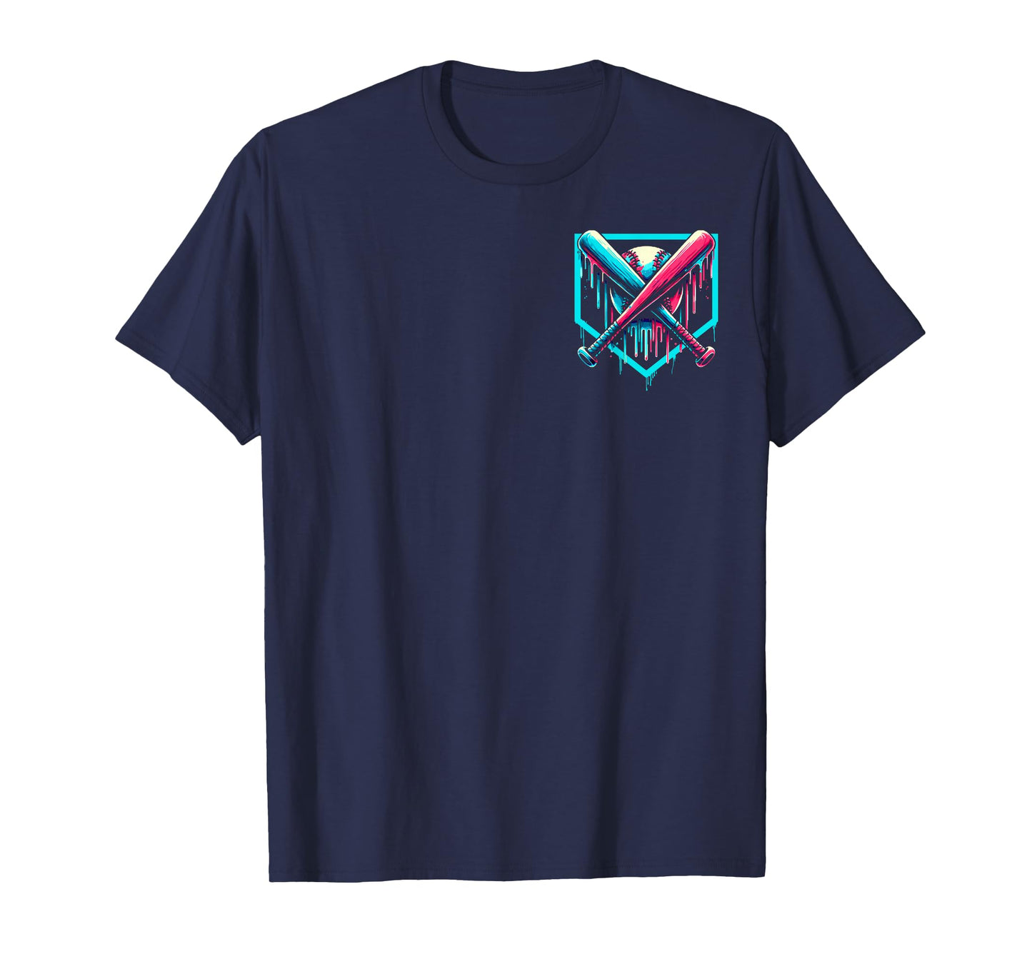 Baseball Drip 11th Birthday Home Plate Boy Youth 11 Year Old T-Shirt