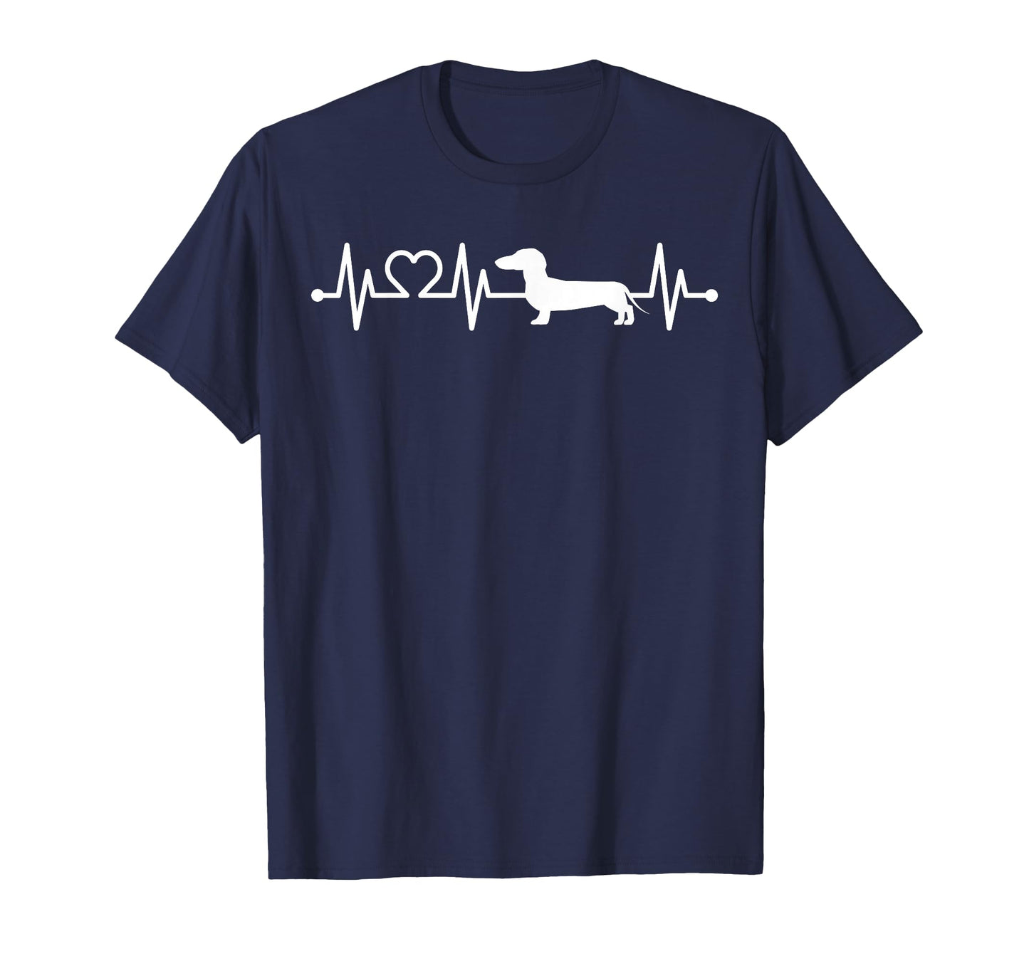 ECG Heartbeat Dachshund Dackel Teckel for dog owners T-Shirt