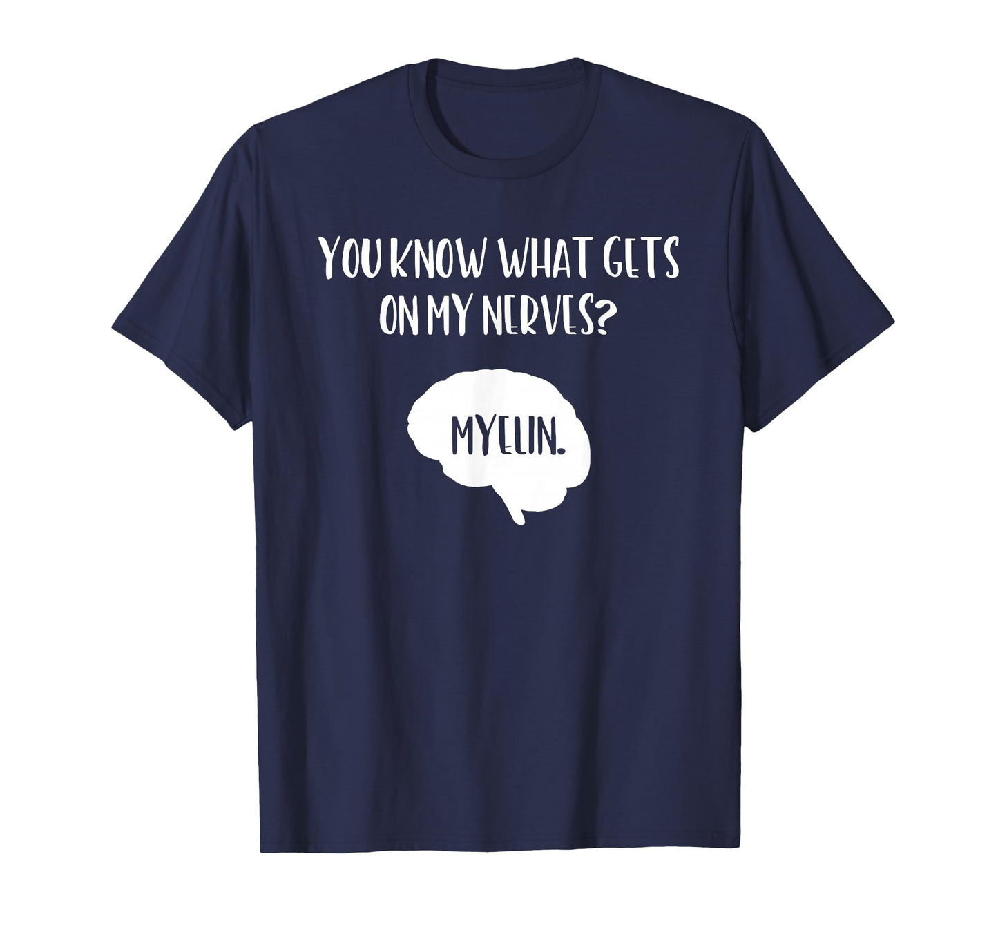 Funny Science T-Shirt Neuroscience Teacher Brain Pun Tee T-Shirt