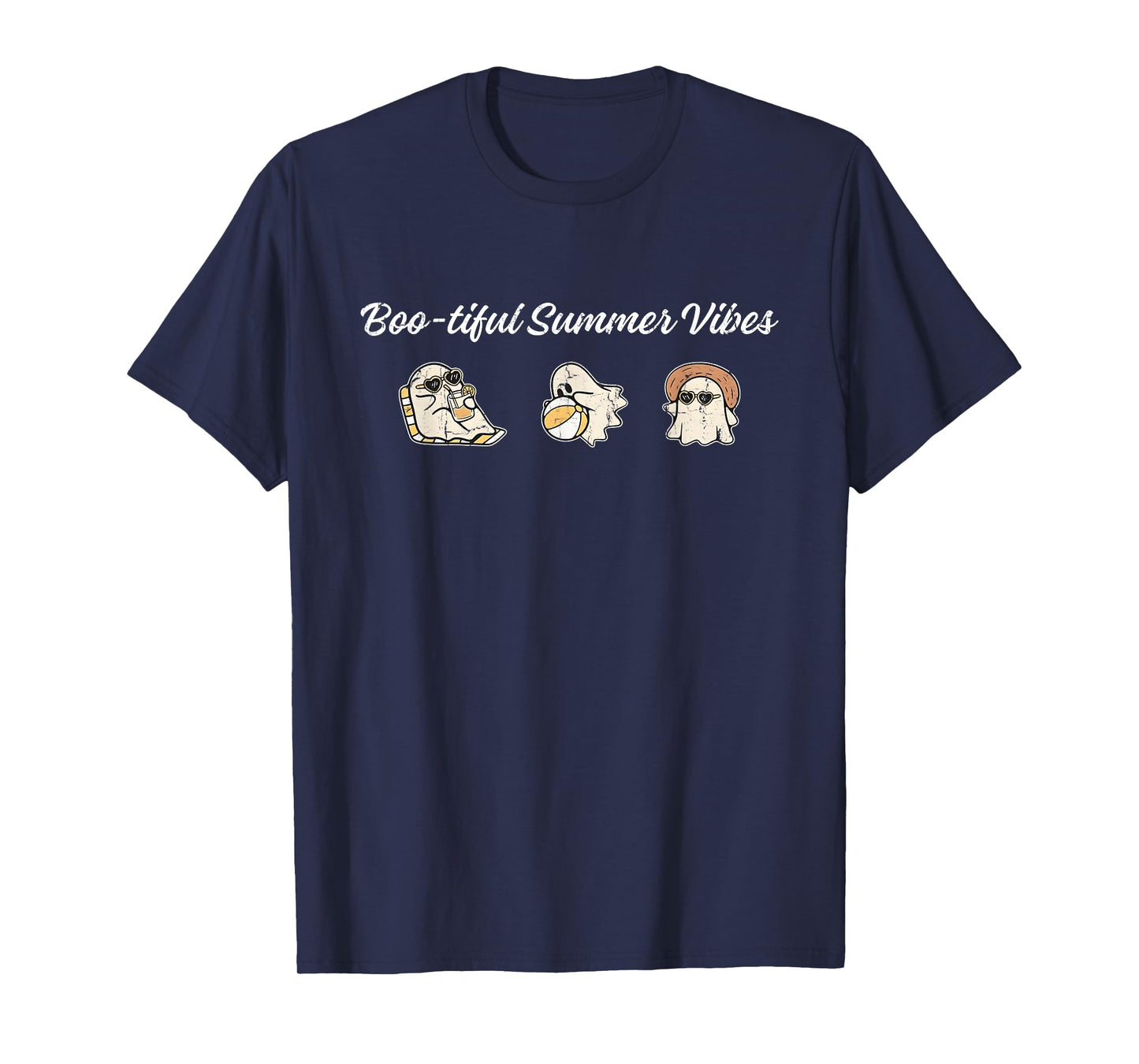 Boo-tiful Summer Vibes, Summerween Ghost T-Shirt
