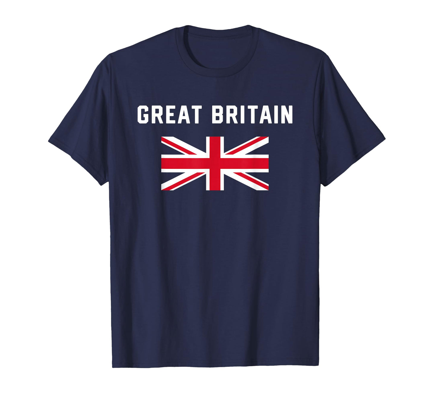 I Love Great Britain Minimalist UK Flag T-Shirt