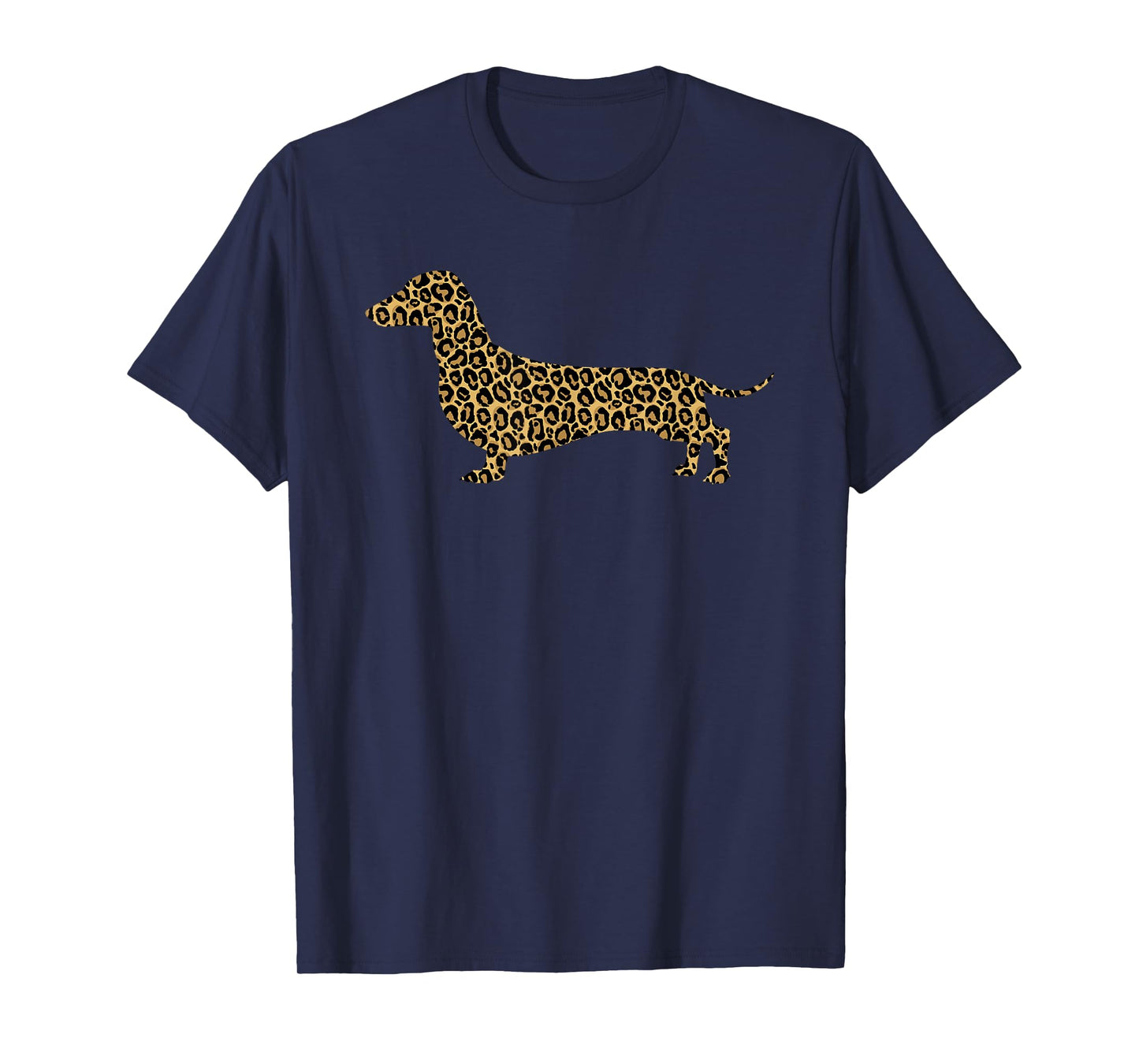 Dachshund Leopard Print Sausage Dog Animal Lover Women Gift T-Shirt