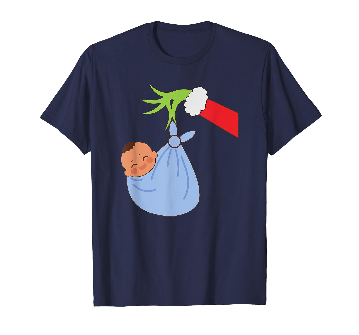 NICU Labor Delivery Nurse Santa Christmas Xmas Pajamas Funny T-Shirt