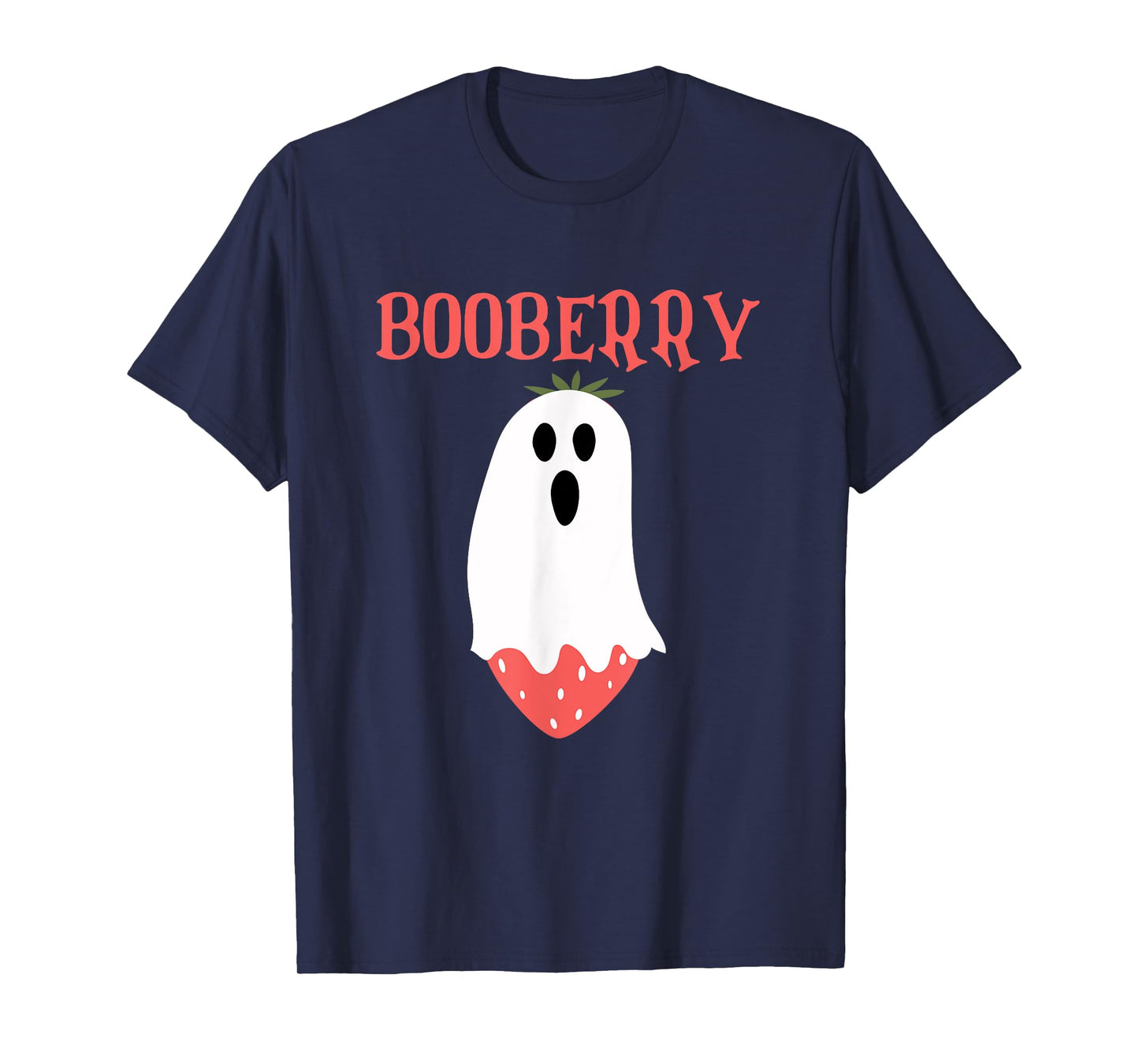 Booberry Ghost Strawberry Halloween Costume Women Men Kids T-Shirt