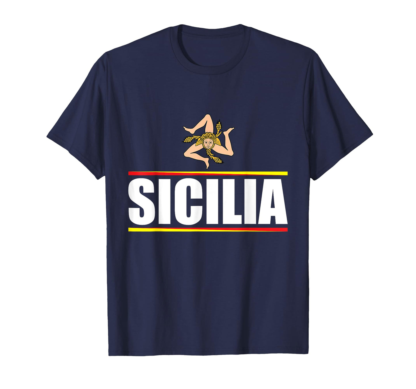 Sicilia Flag Sicily Palermo Italy T-Shirt