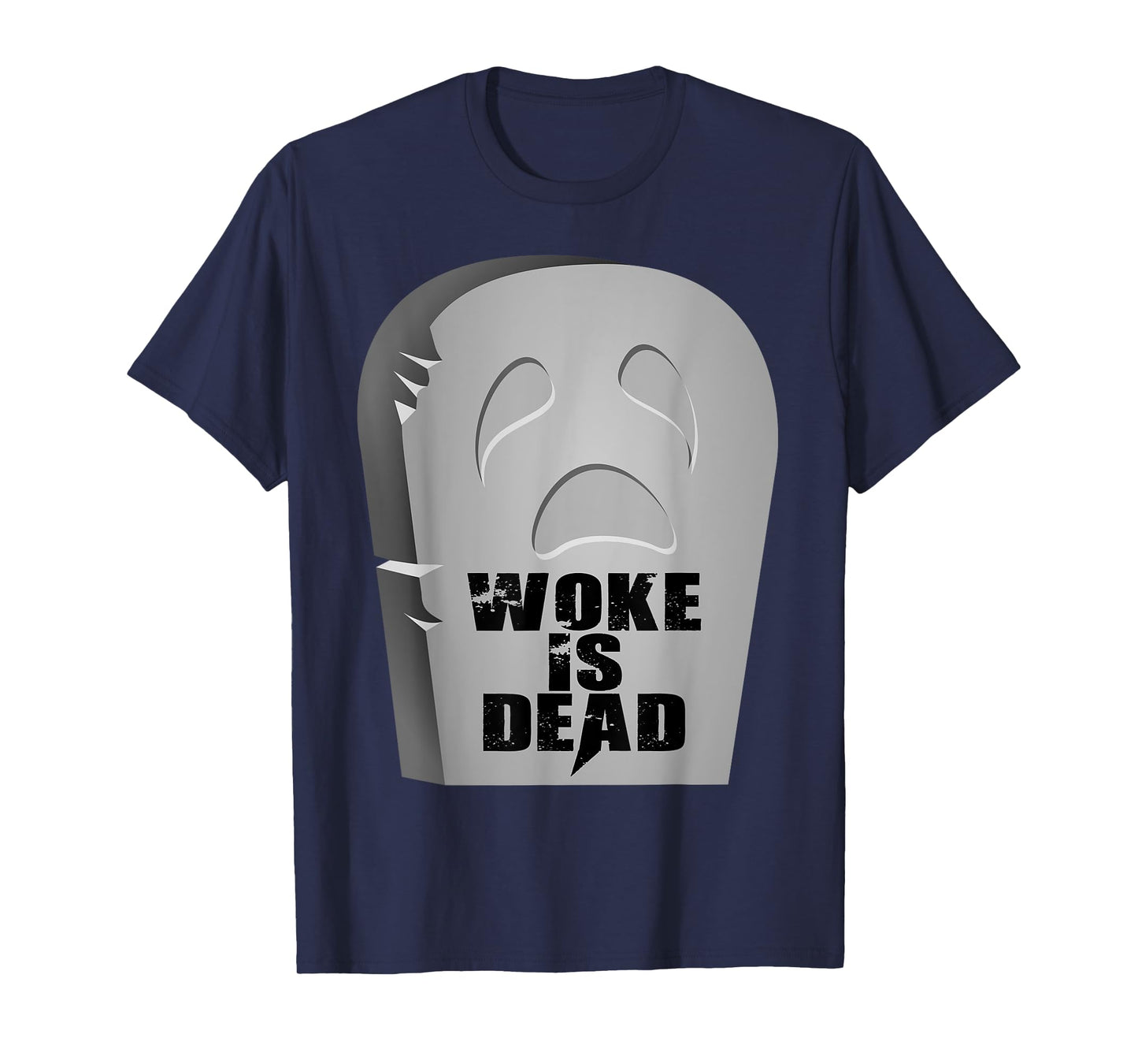 Woke is Dead Funny Halloween Gravestone Design Shirt T-Shirt