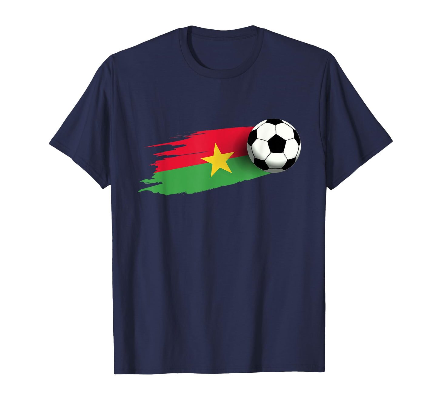 Burkina Faso Flag Jersey Burkinese Soccer Team Burkinese T-Shirt