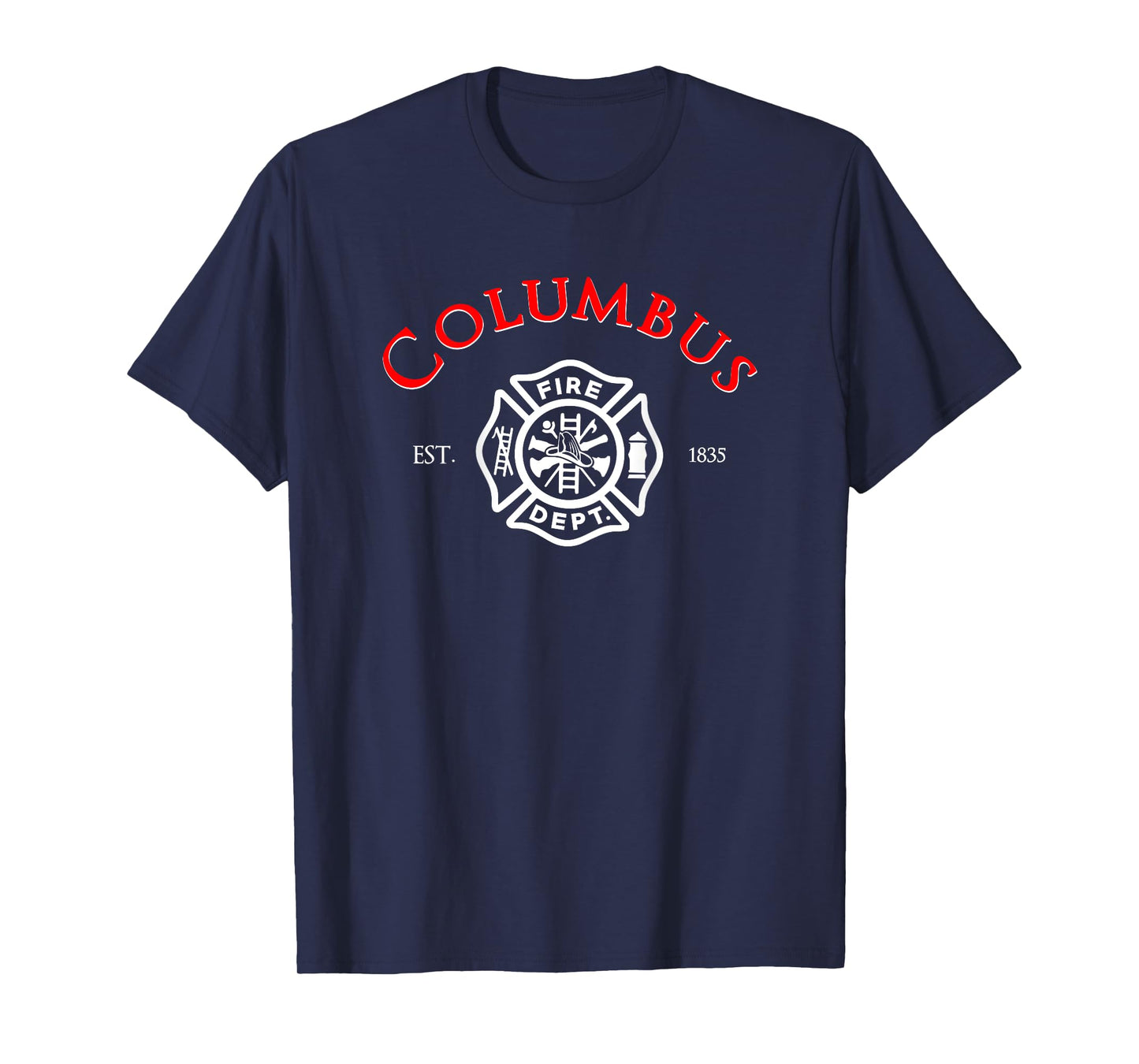 City of Columbus Fire Rescue Ohio Firefighter Duty T-Shirt